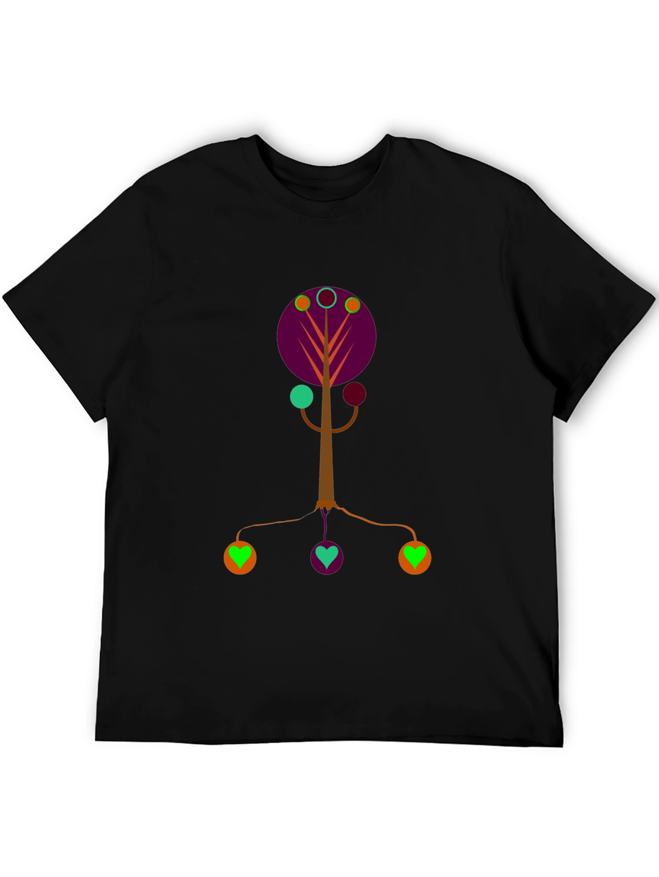 Abstract Tree Graphic Tee - Modern Art Shirt