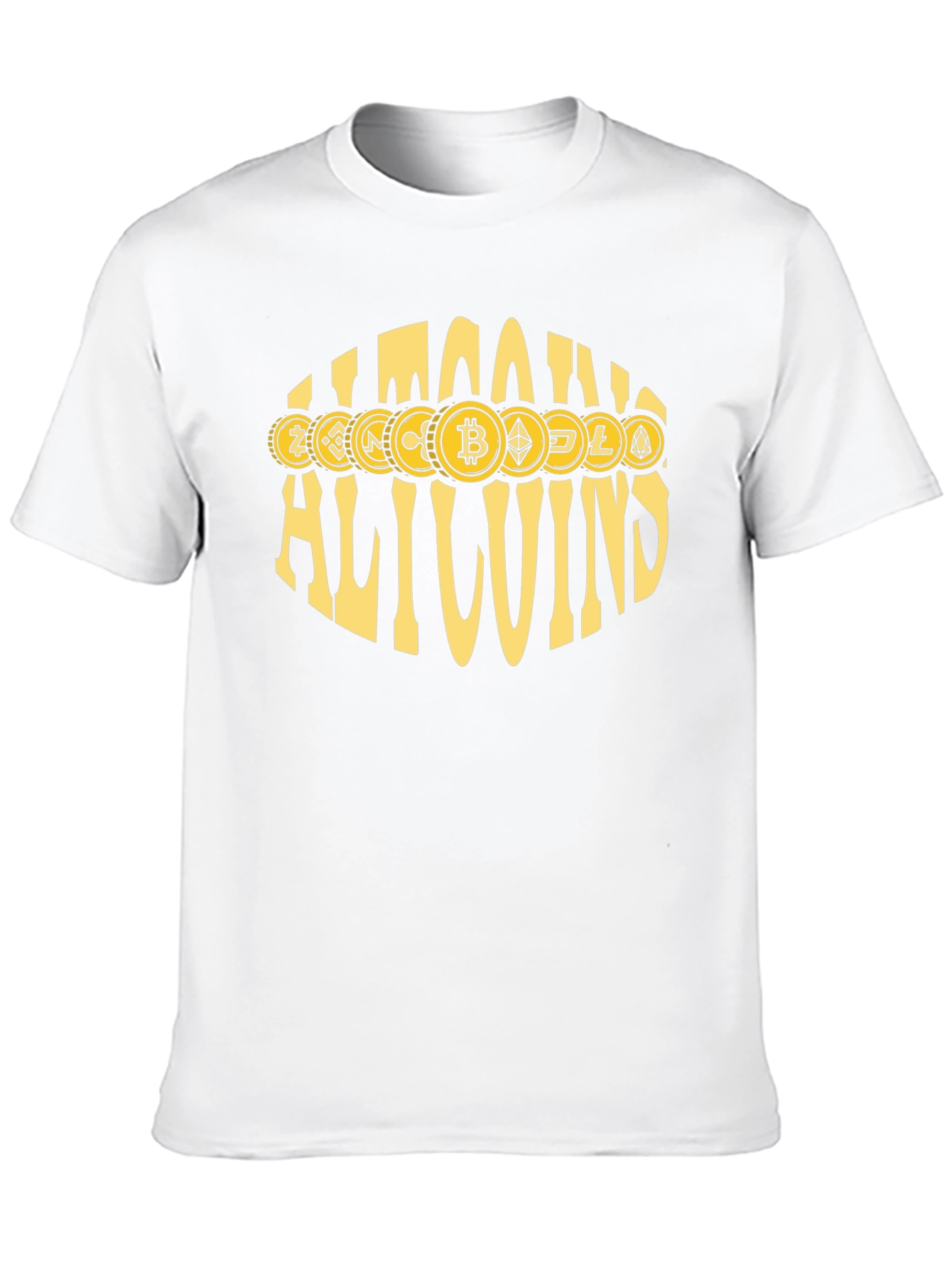 Allcoins Crypto T-Shirt - Bitcoin & Altcoin Design