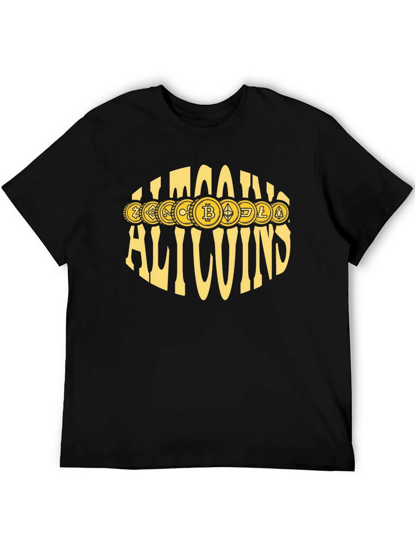 Allcoins Crypto T-Shirt - Bitcoin & Altcoin Design