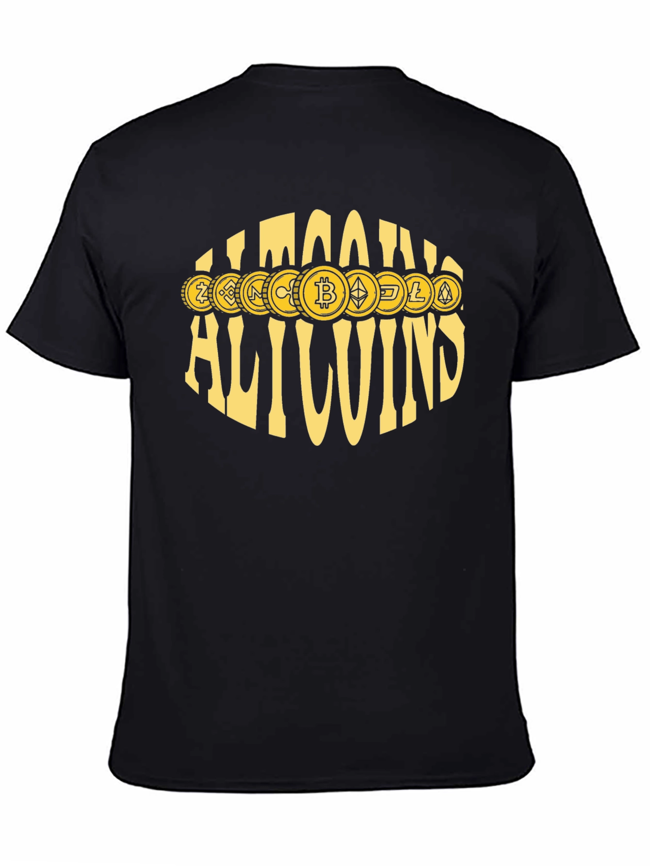Allcoins Crypto T-Shirt - Bitcoin & Altcoin Design