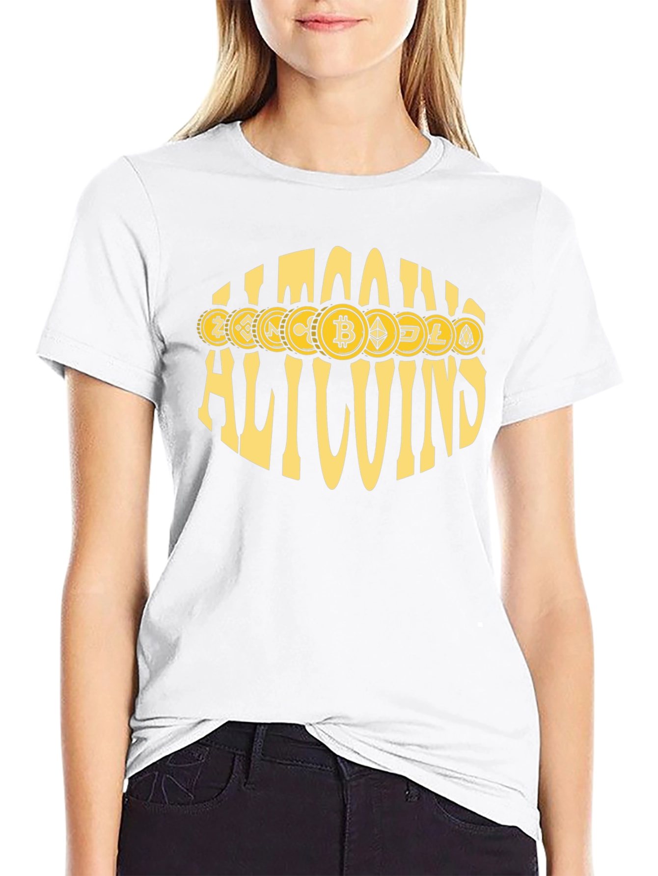 Allcoins Crypto T-Shirt - Bitcoin & Altcoin Design