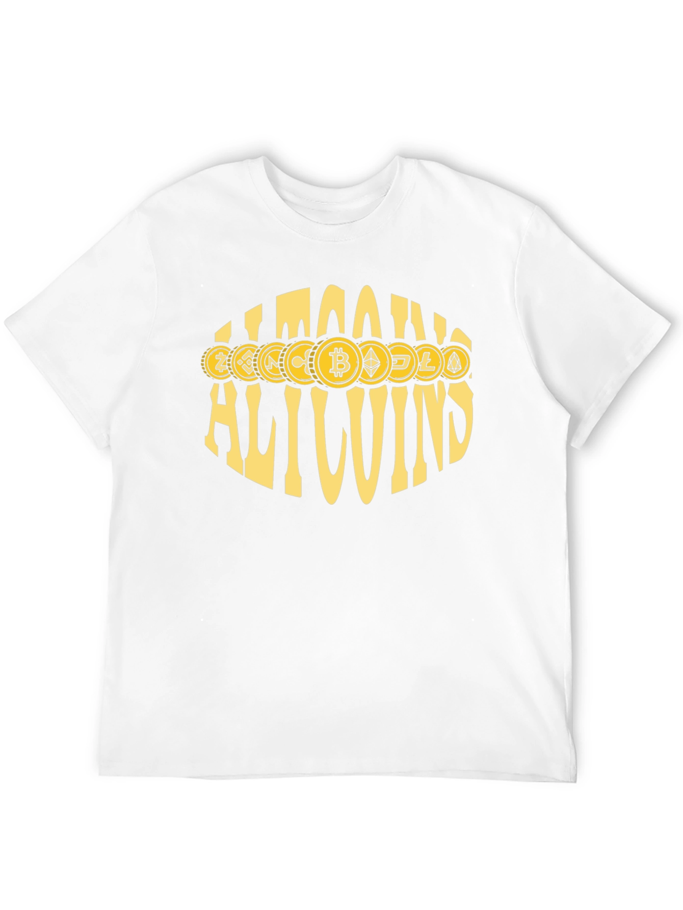 Allcoins Crypto T-Shirt - Bitcoin & Altcoin Design