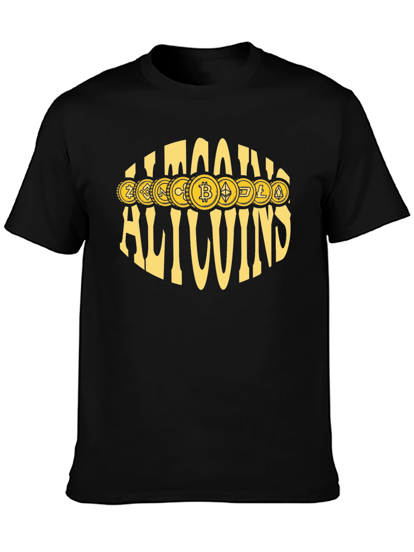 Allcoins Crypto T-Shirt - Bitcoin & Altcoin Design