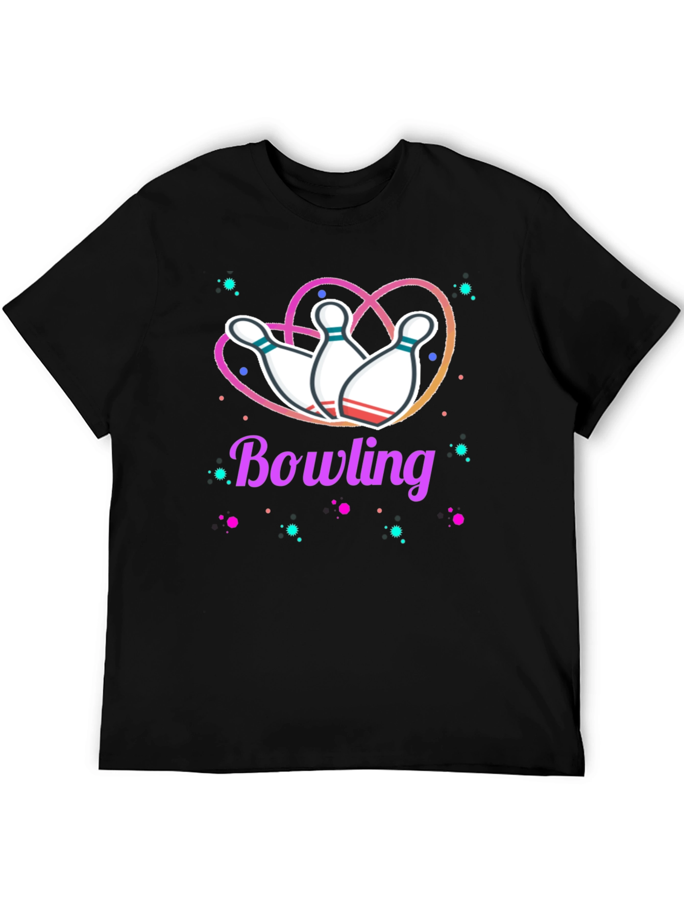 Bowling Heart T-Shirt - Perfect for Bowling Enthusiasts