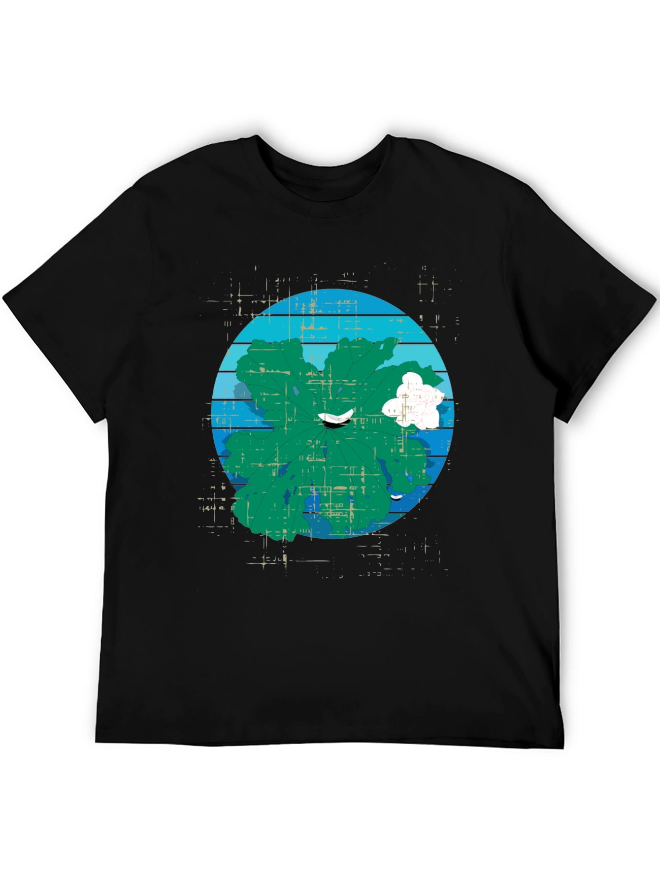 Nature Circle Graphic Tee - Stylish Casual Wear