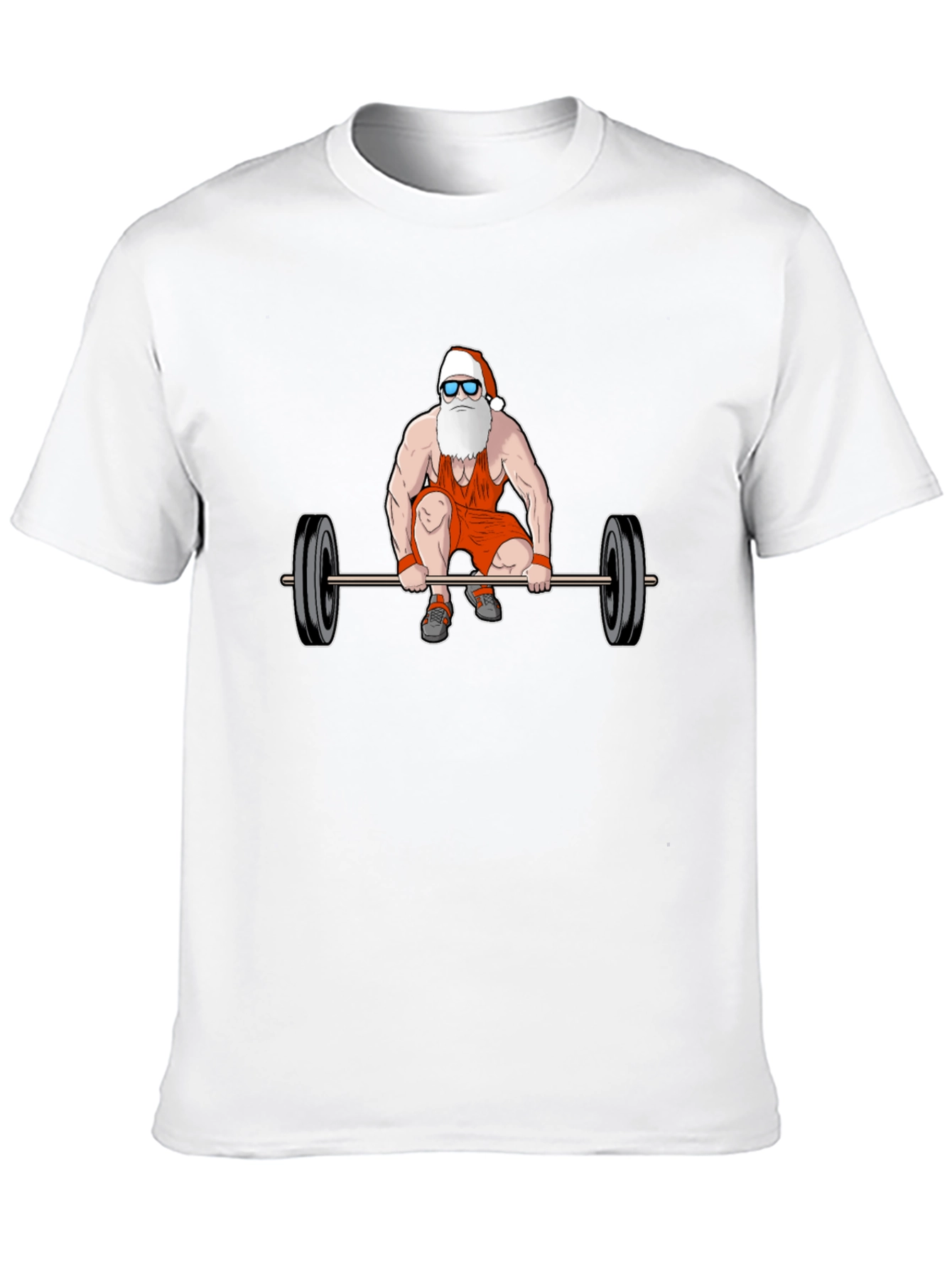 Santa Claus Weightlifting T-Shirt - Christmas Gym