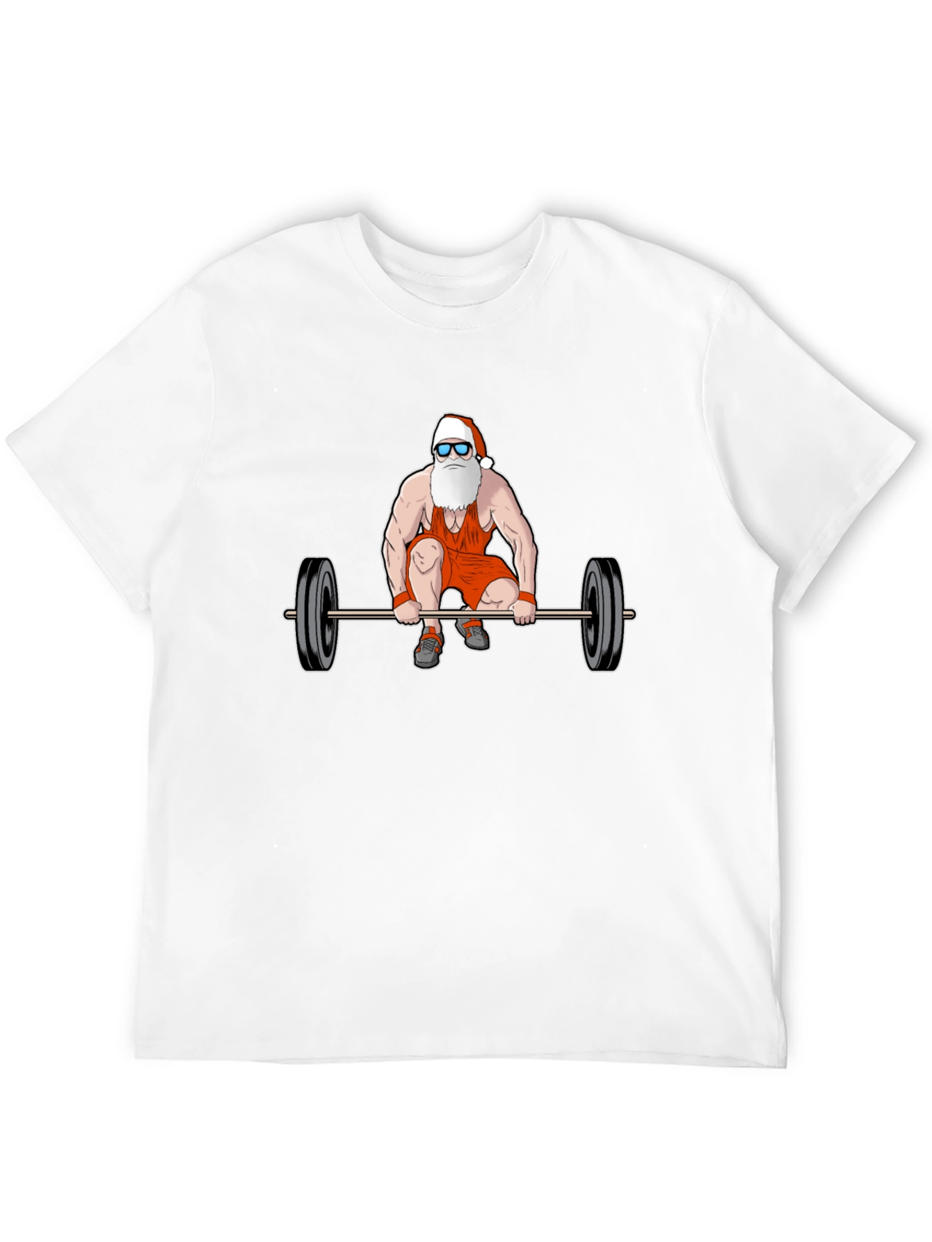 Santa Claus Weightlifting T-Shirt - Christmas Gym