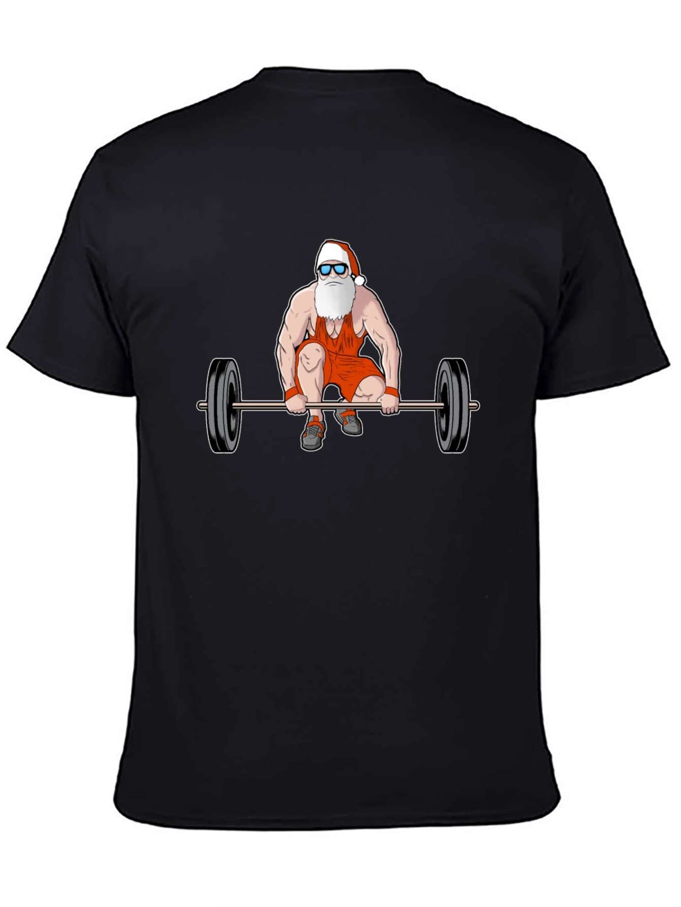 Santa Claus Weightlifting T-Shirt - Christmas Gym