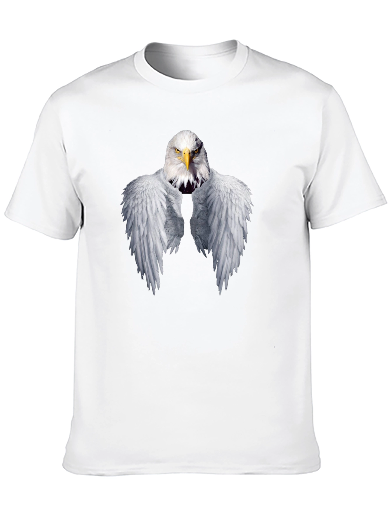 Eagle Wings Graphic T-Shirt - Black Cotton Tee