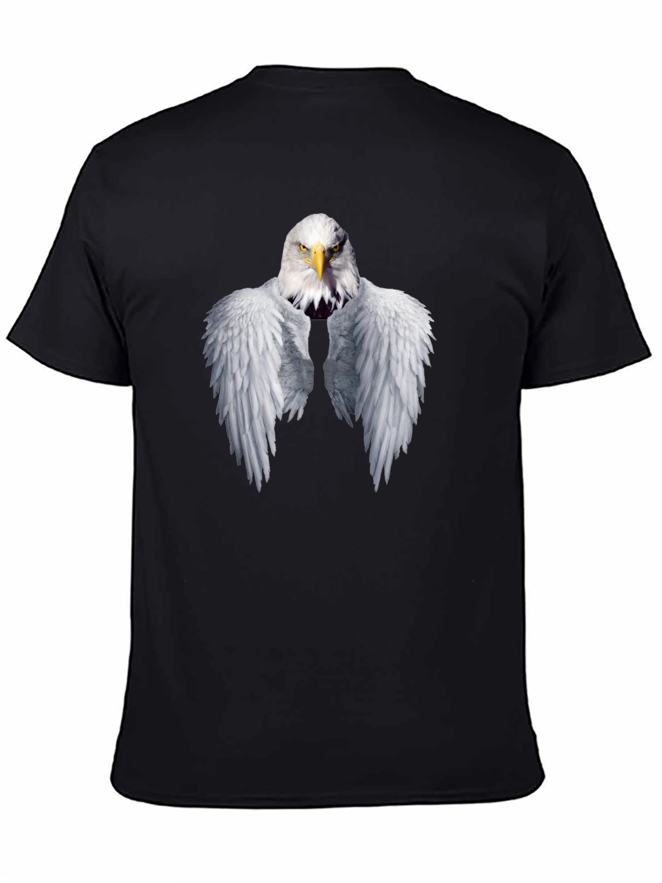Eagle Wings Graphic T-Shirt - Black Cotton Tee