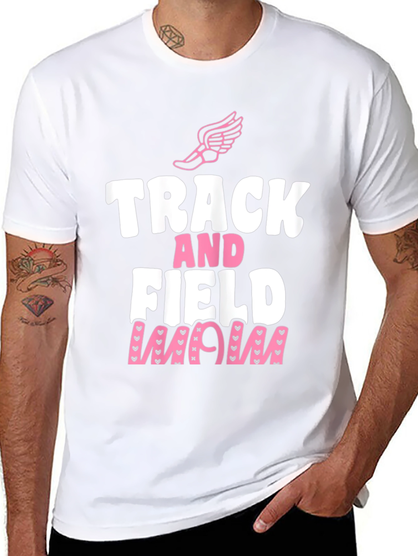 Track and Field Mom Graphic Tee