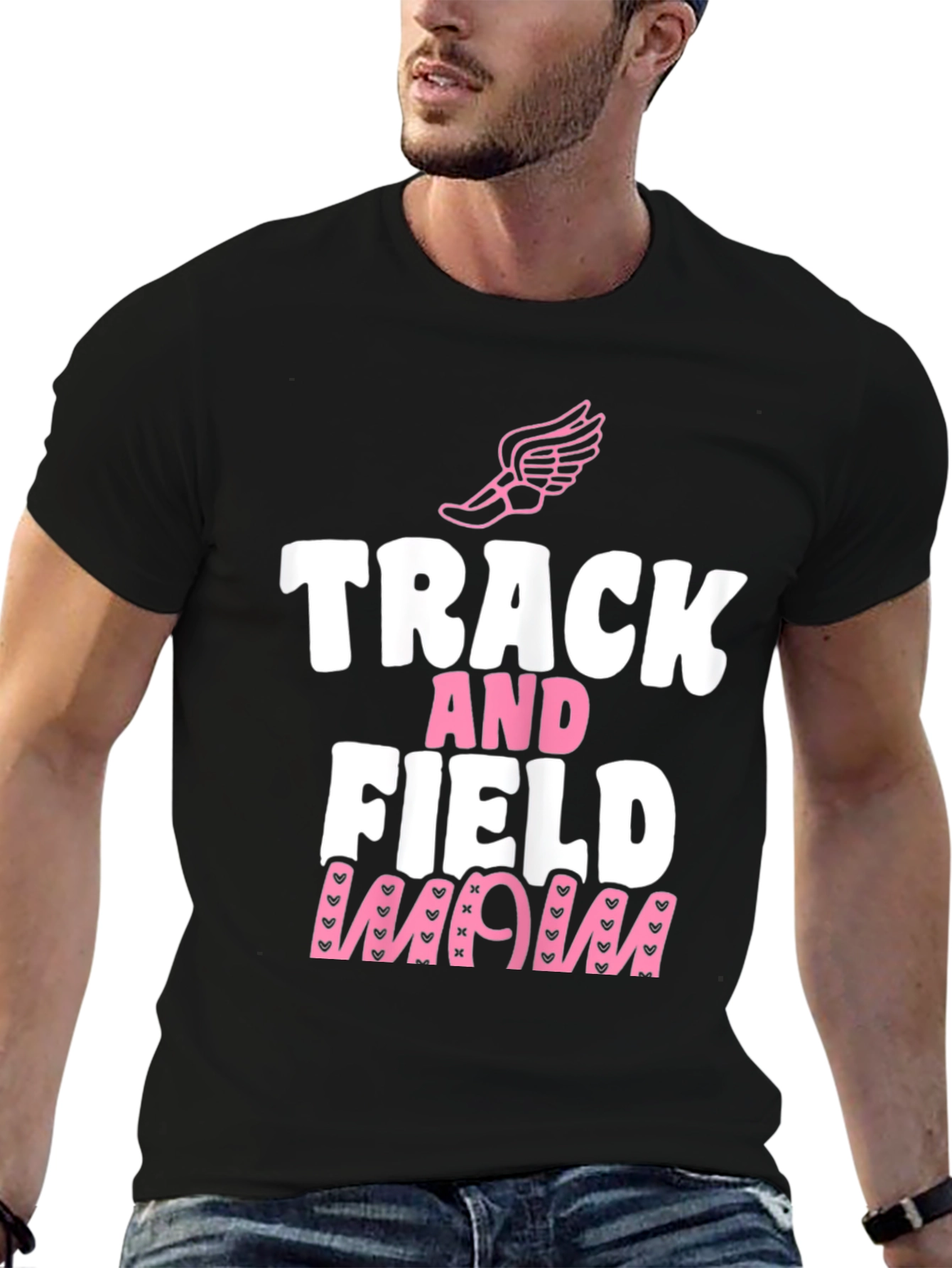 Track and Field Mom Graphic Tee