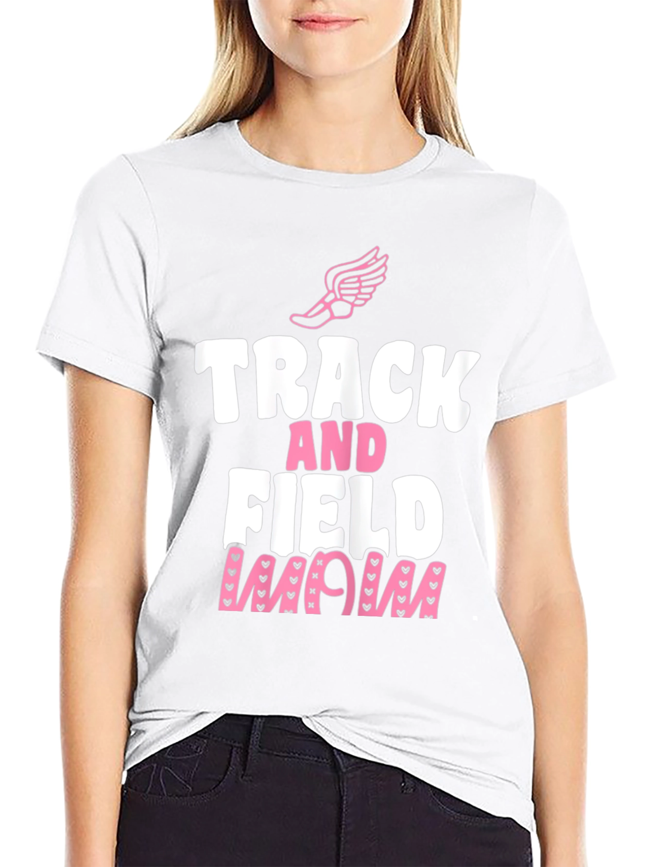 Track and Field Mom Graphic Tee