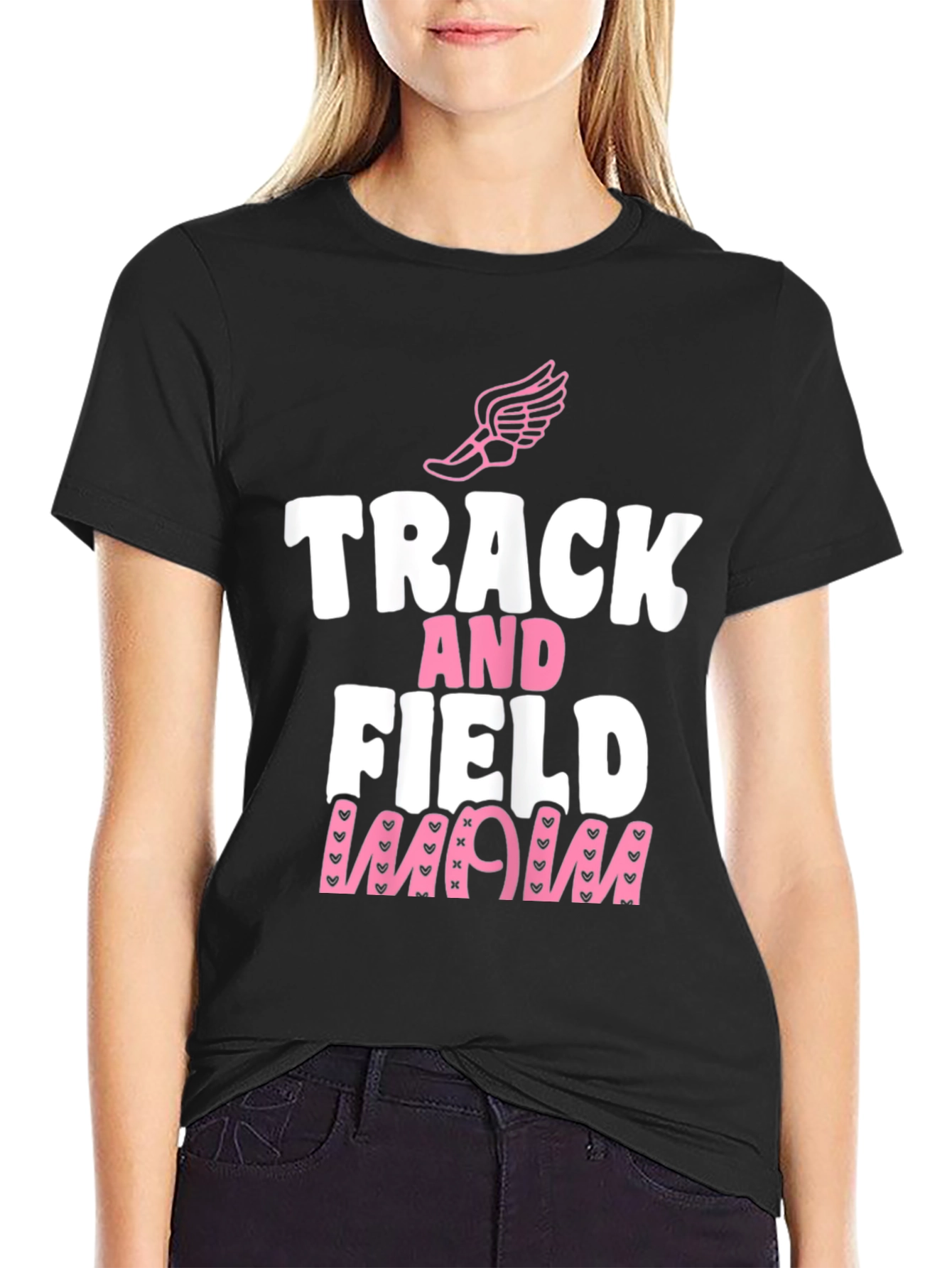 Track and Field Mom Graphic Tee