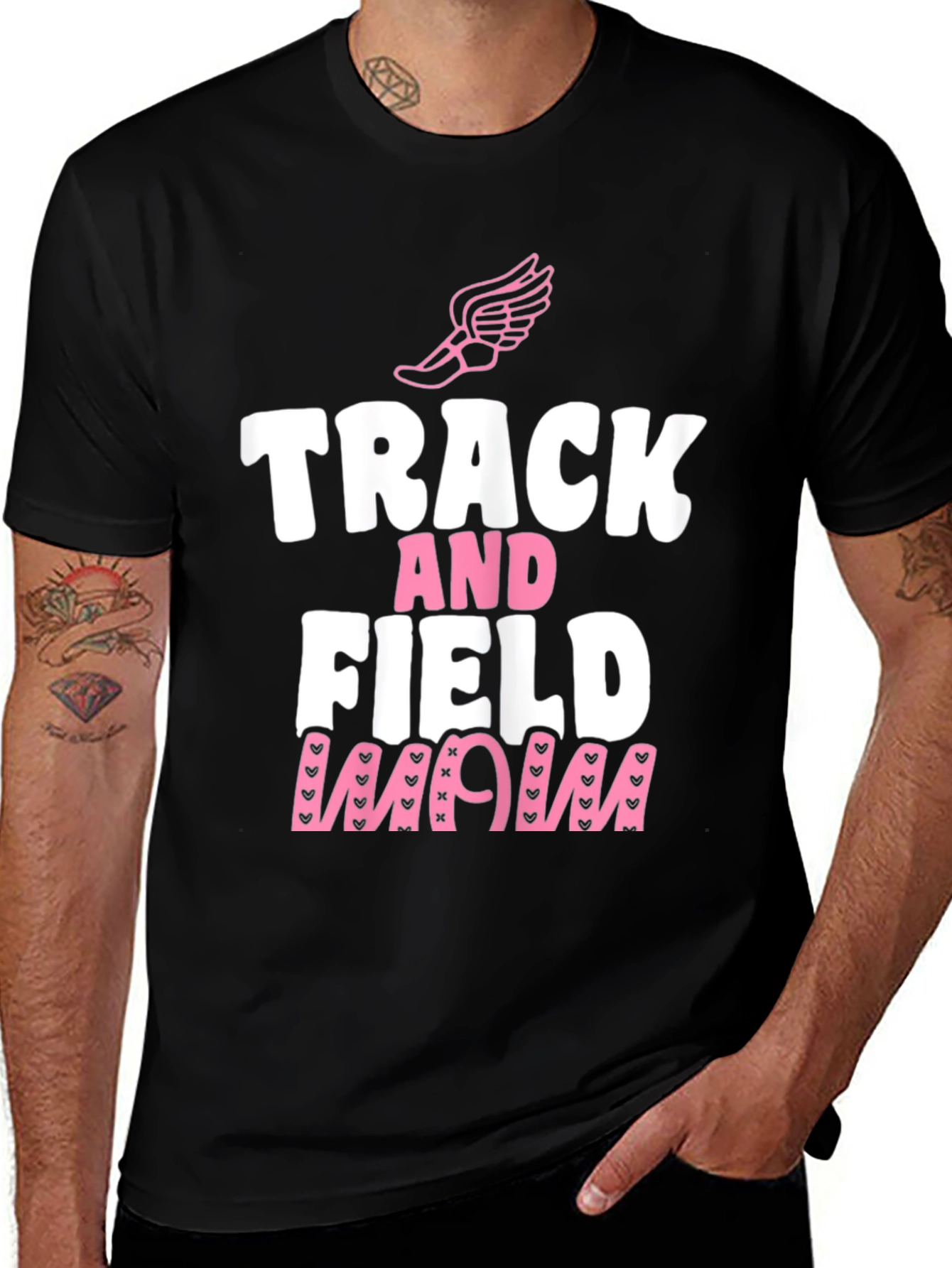 Track and Field Mom Graphic Tee