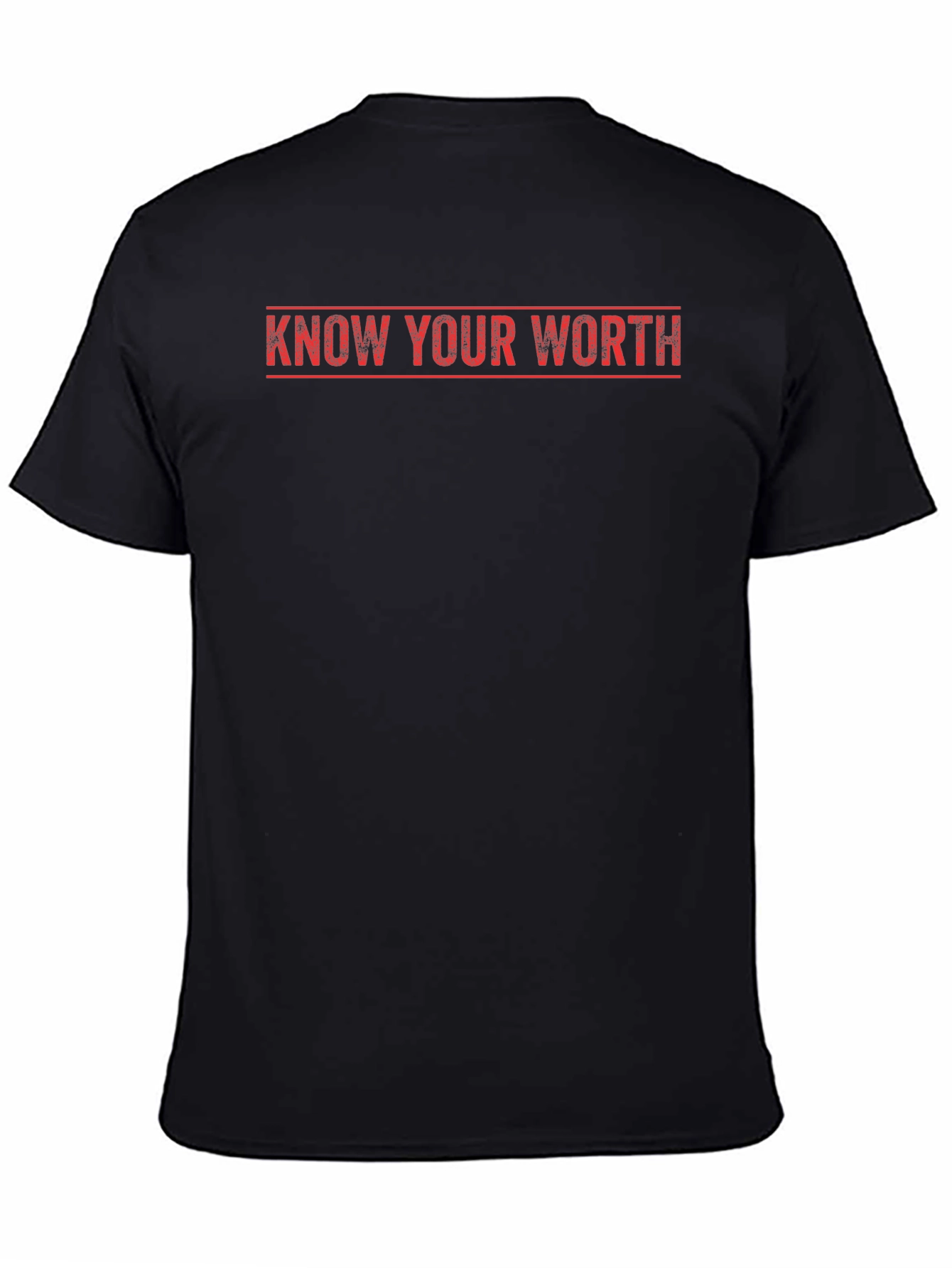 Know Your Worth Graphic T-Shirt - Black