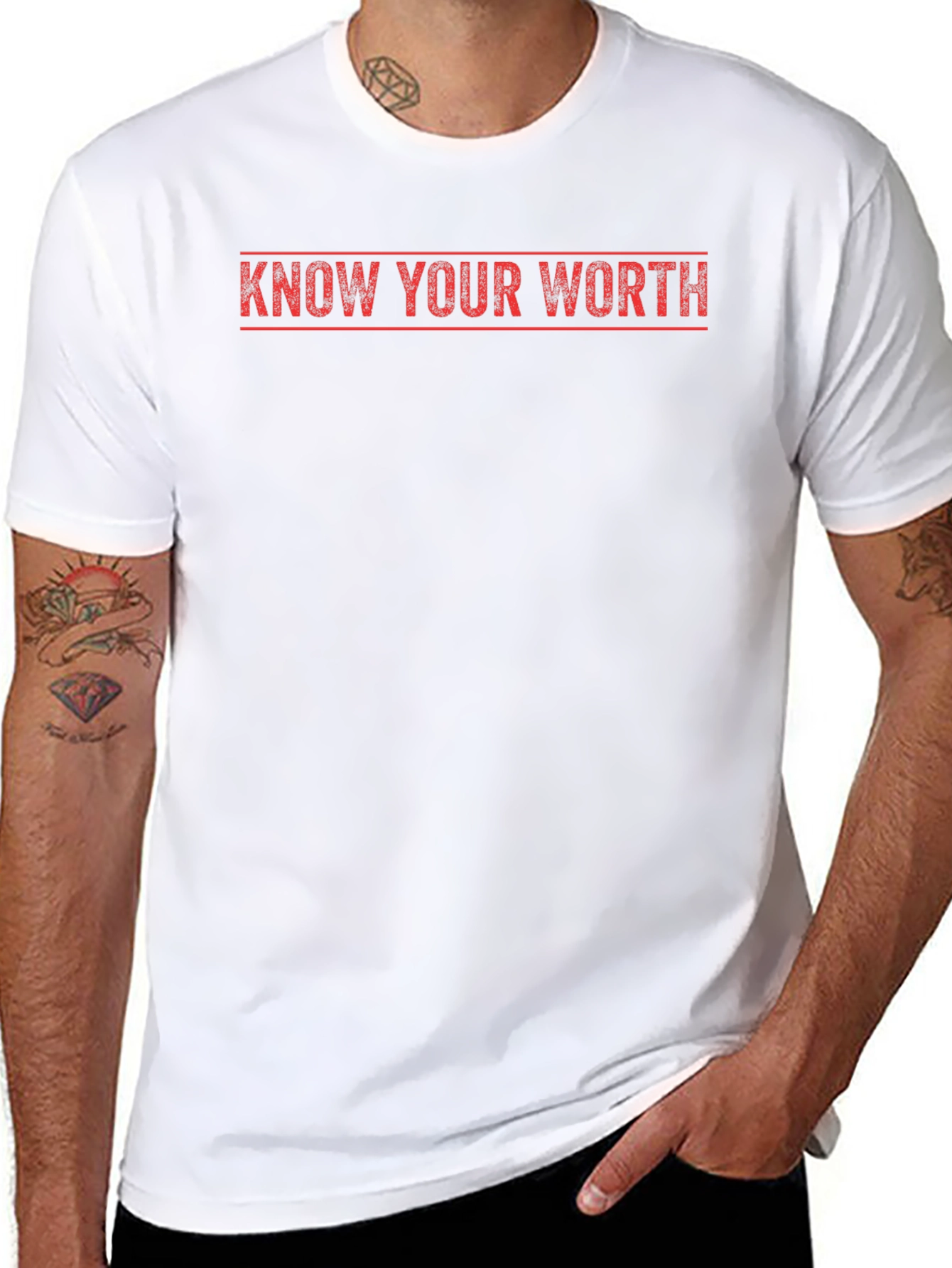 Know Your Worth Graphic T-Shirt - Black