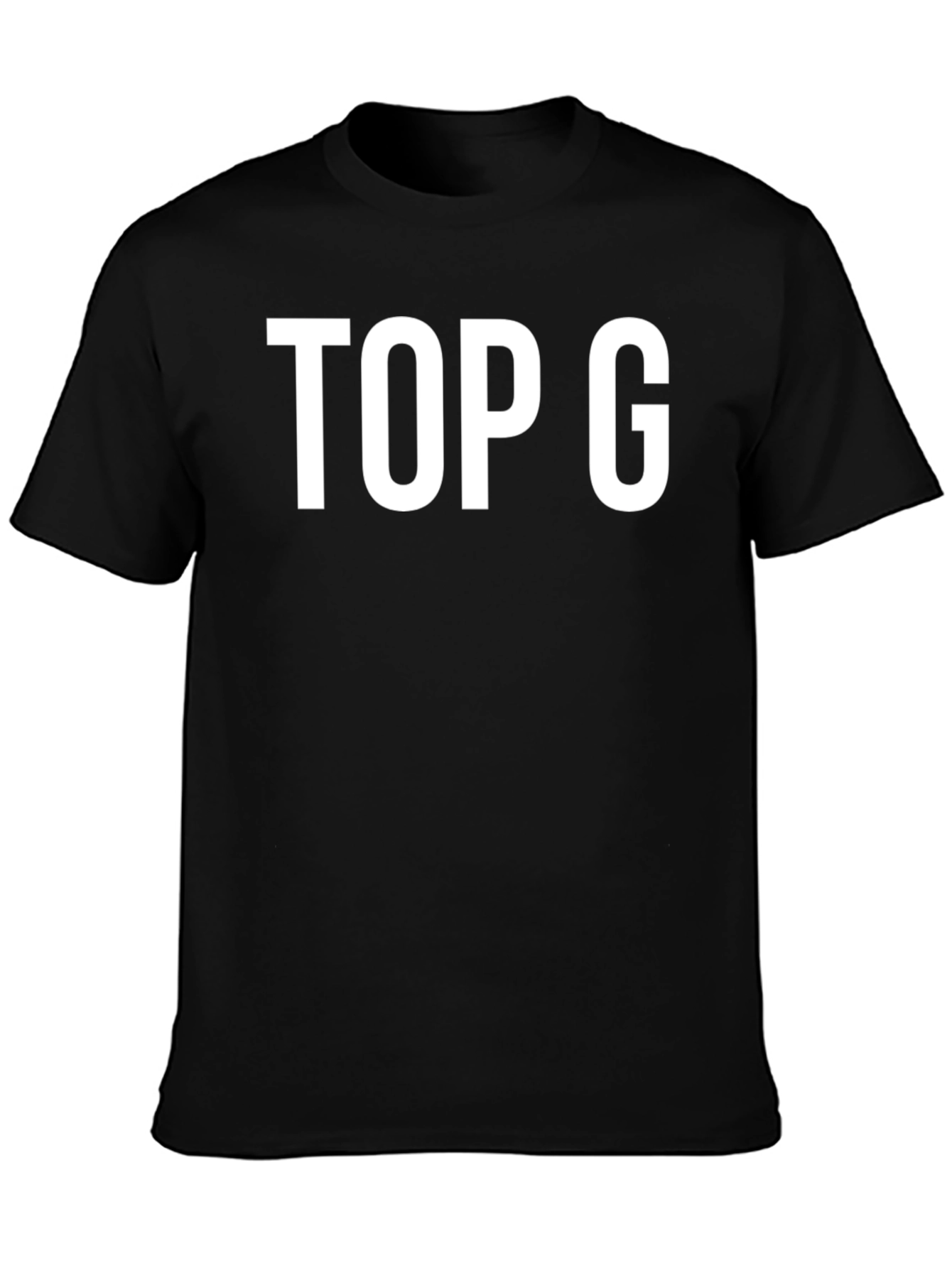 Mens Black TOP G Graphic Tee