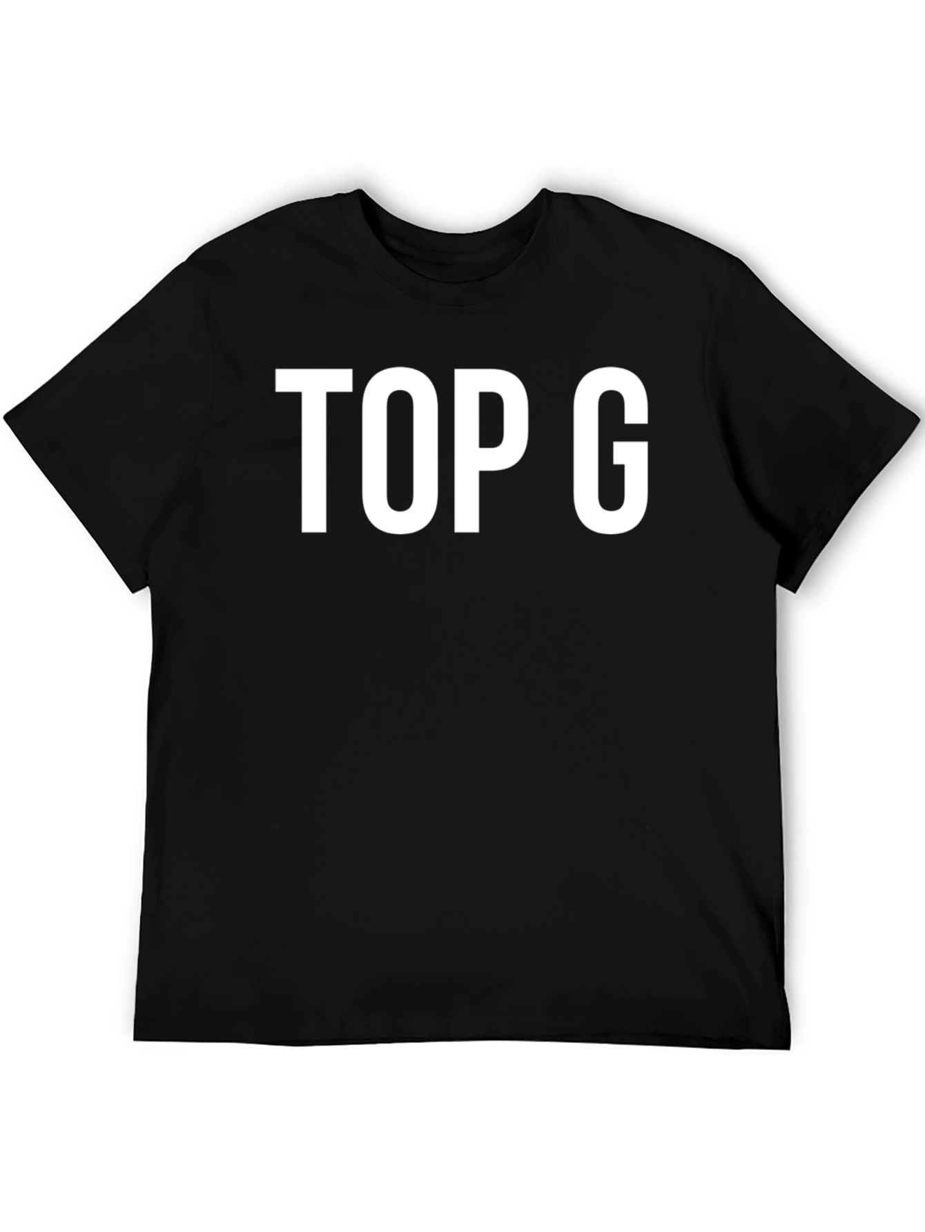 Mens Black TOP G Graphic Tee