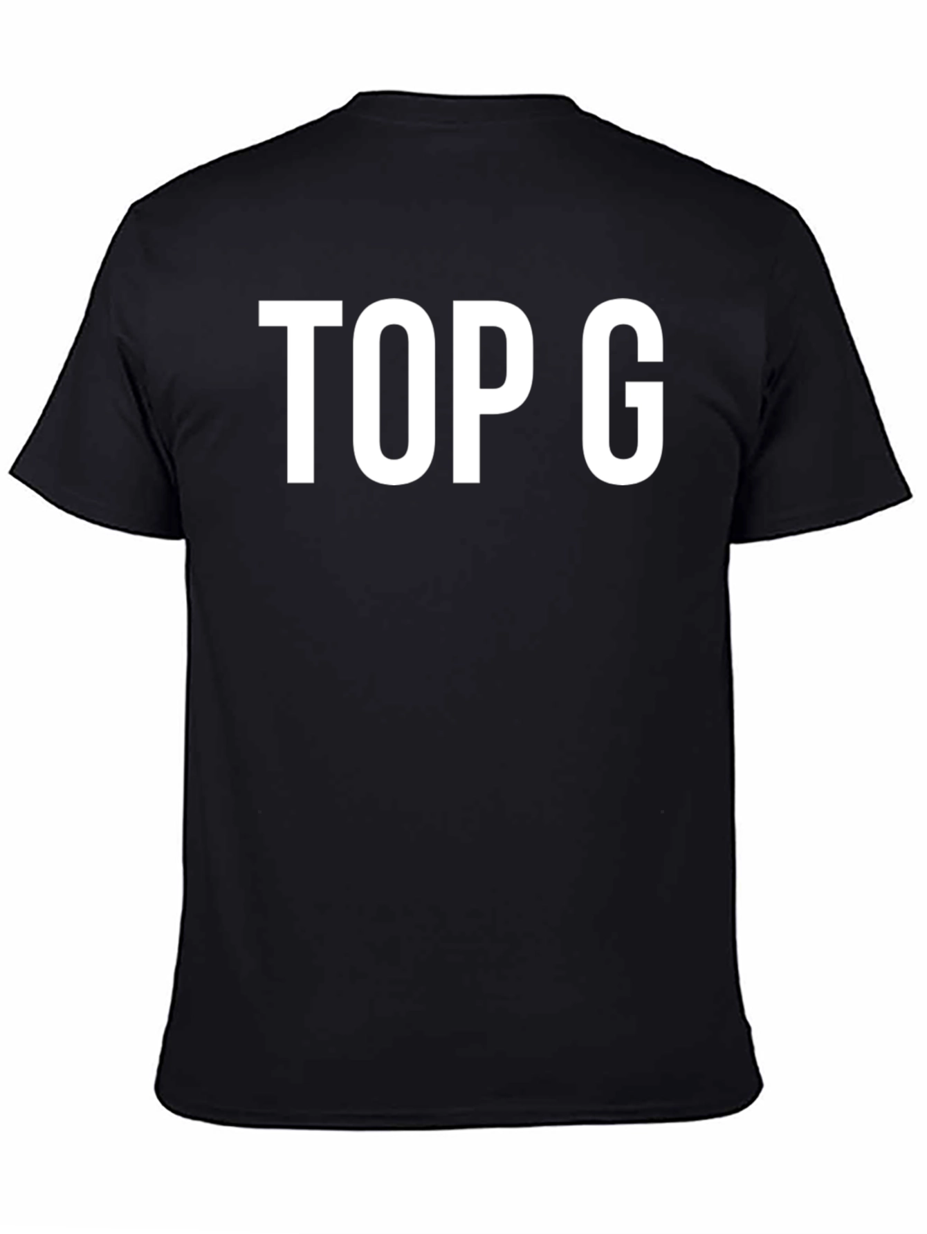 Mens Black TOP G Graphic Tee