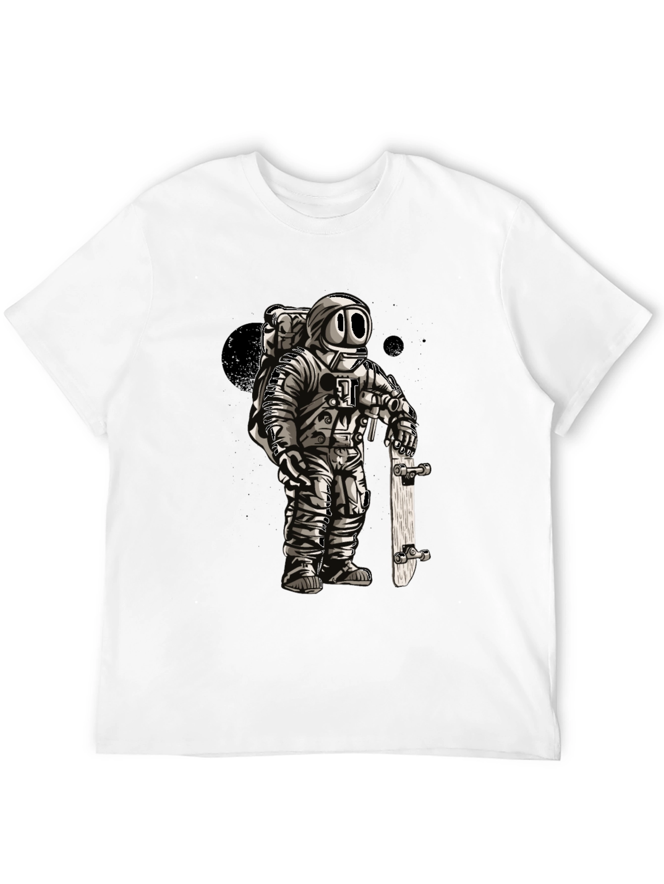 Astronaut Skateboarder Graphic T-Shirt