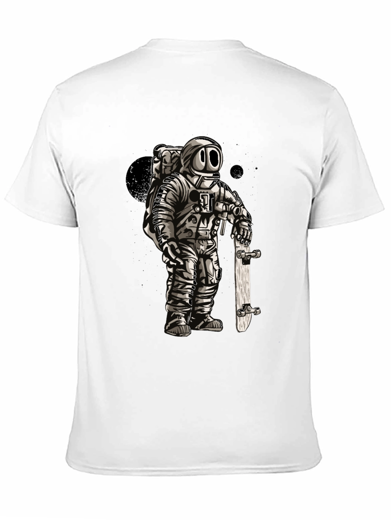 Astronaut Skateboarder Graphic T-Shirt