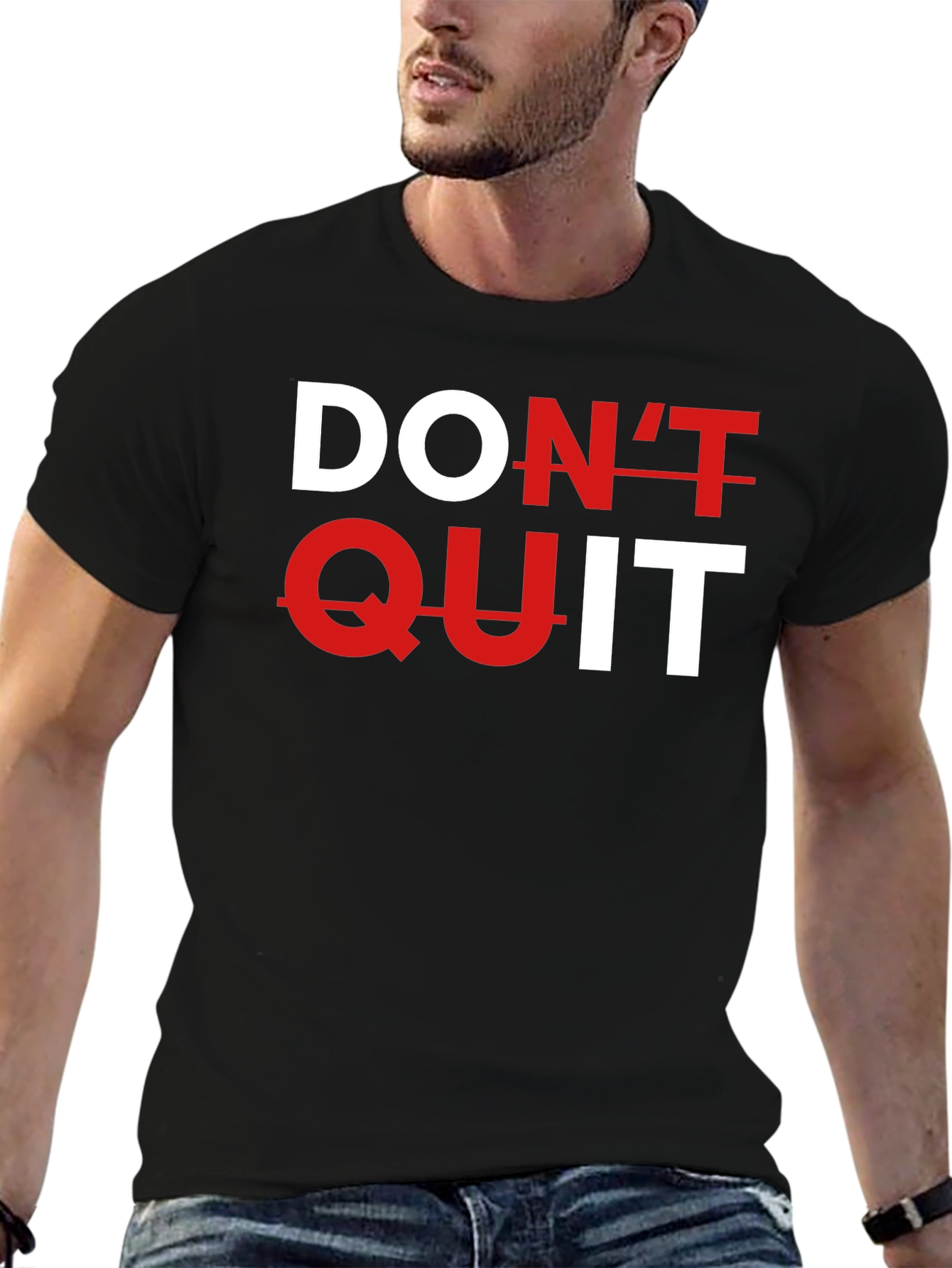 Dont Quit Black Graphic Tee