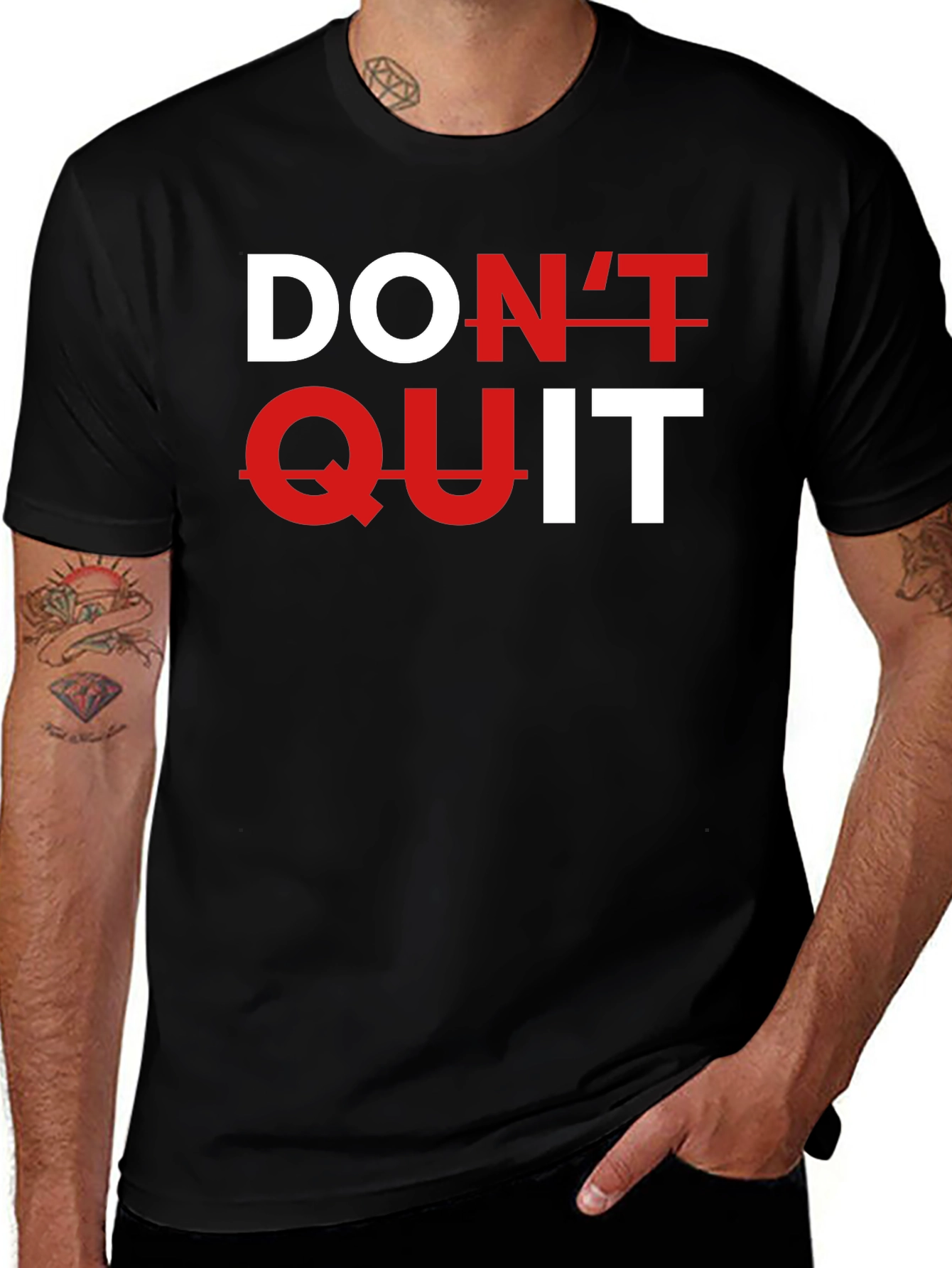 Dont Quit Black Graphic Tee