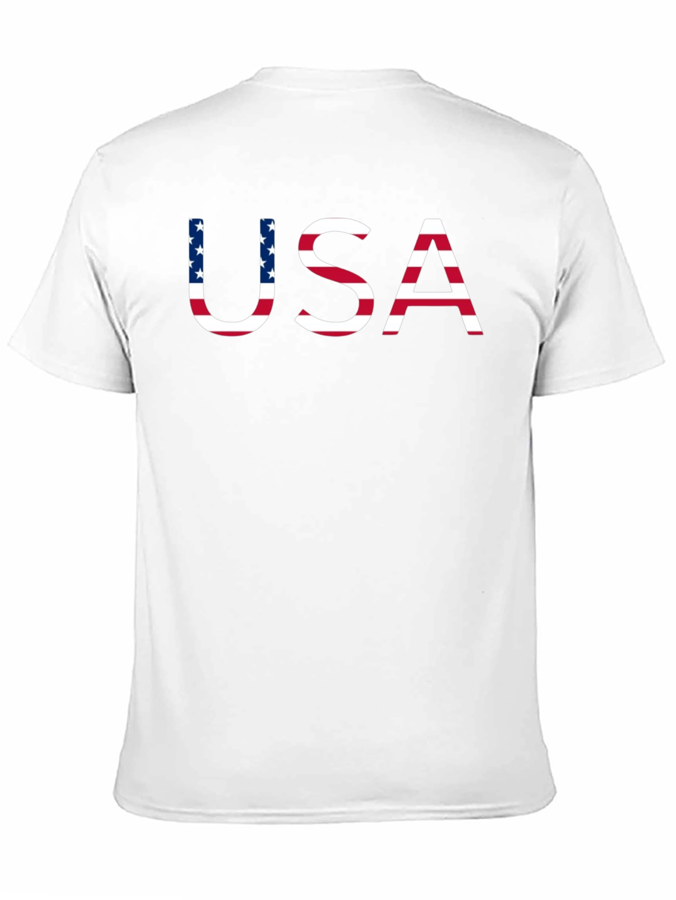 USA Flag Graphic Black T-Shirt