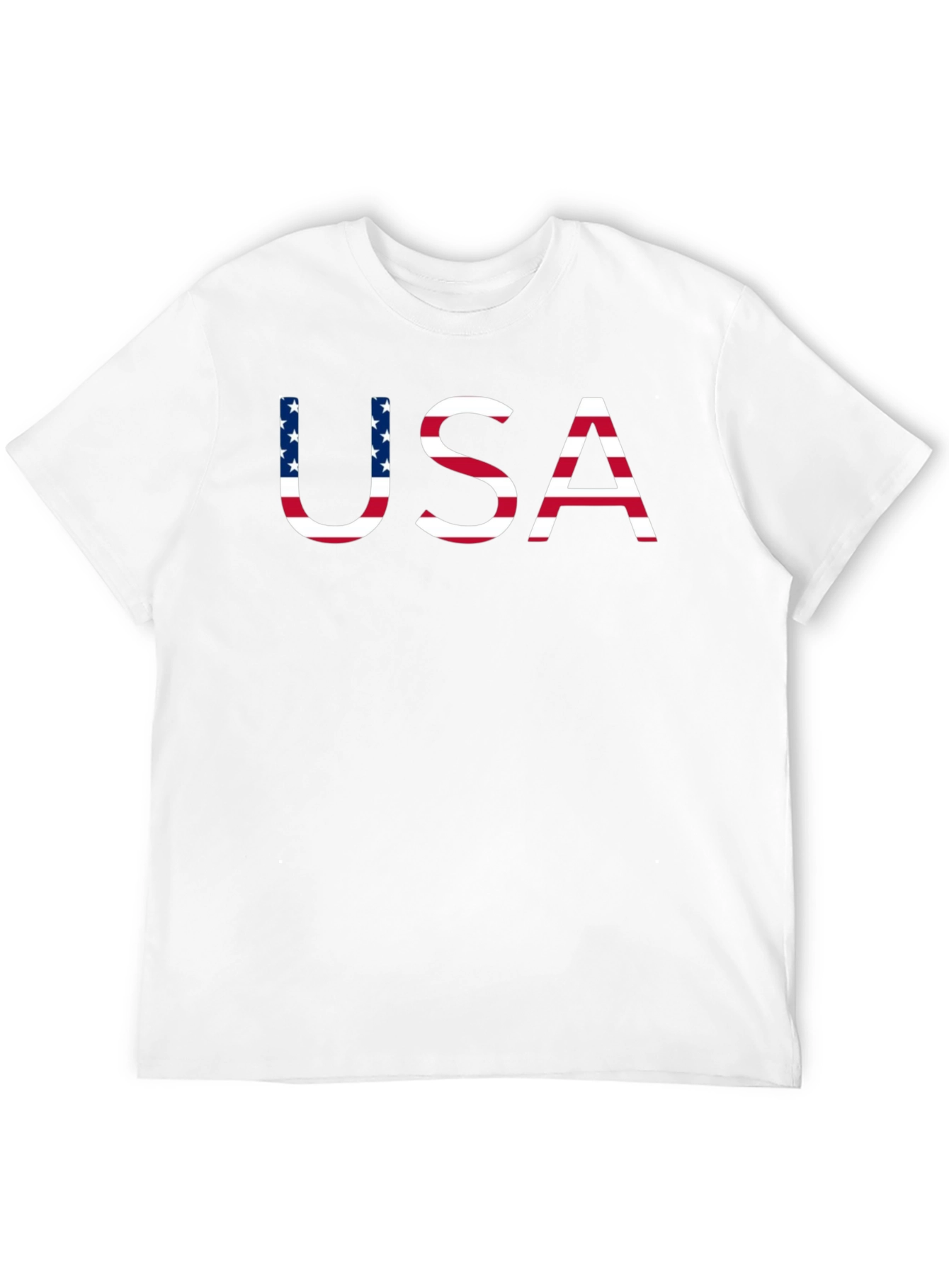 USA Flag Graphic Black T-Shirt