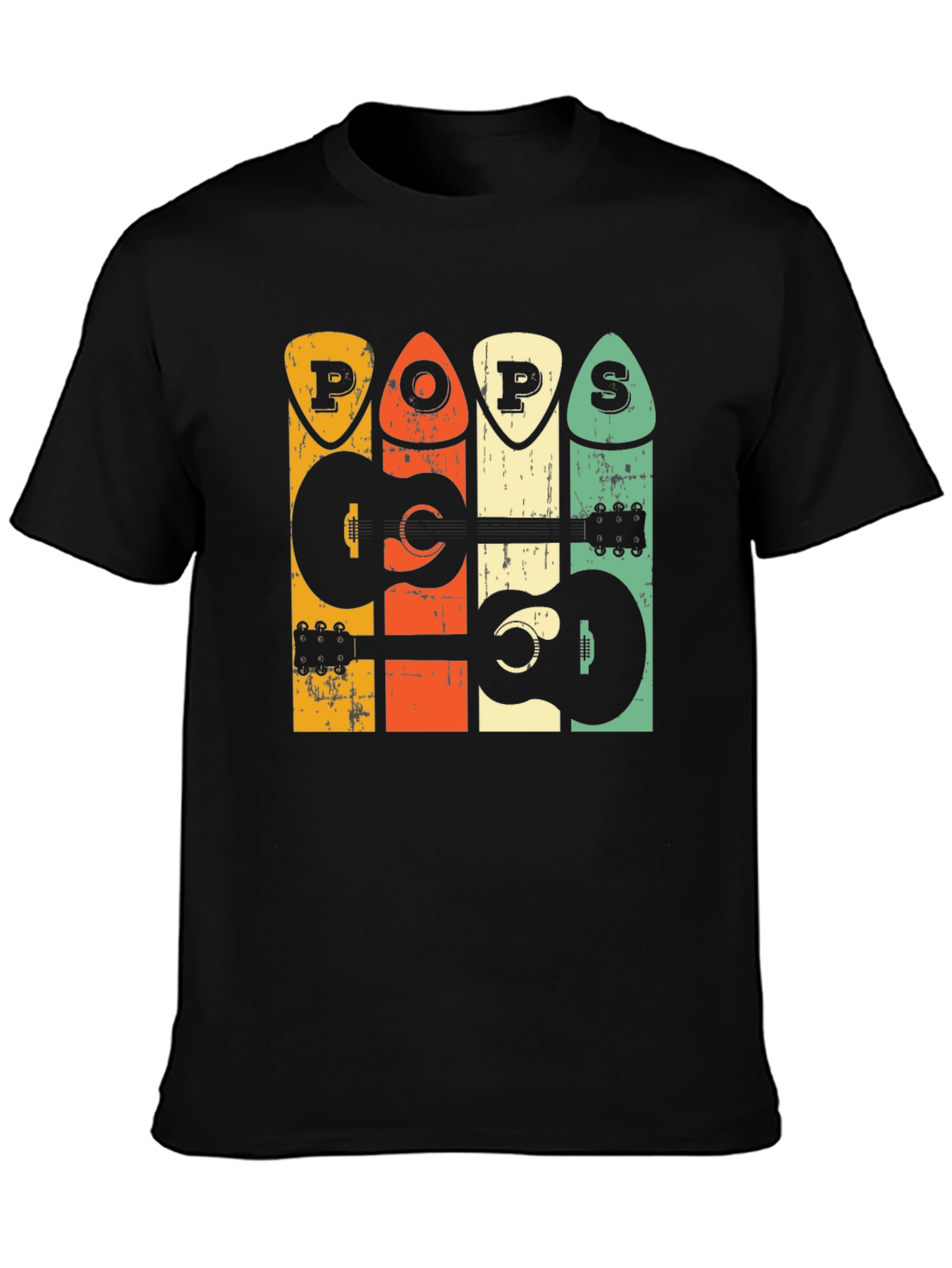Retro Pops Guitar Graphic T-Shirt