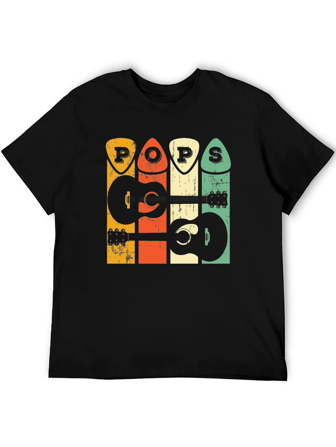 Retro Pops Guitar Graphic T-Shirt