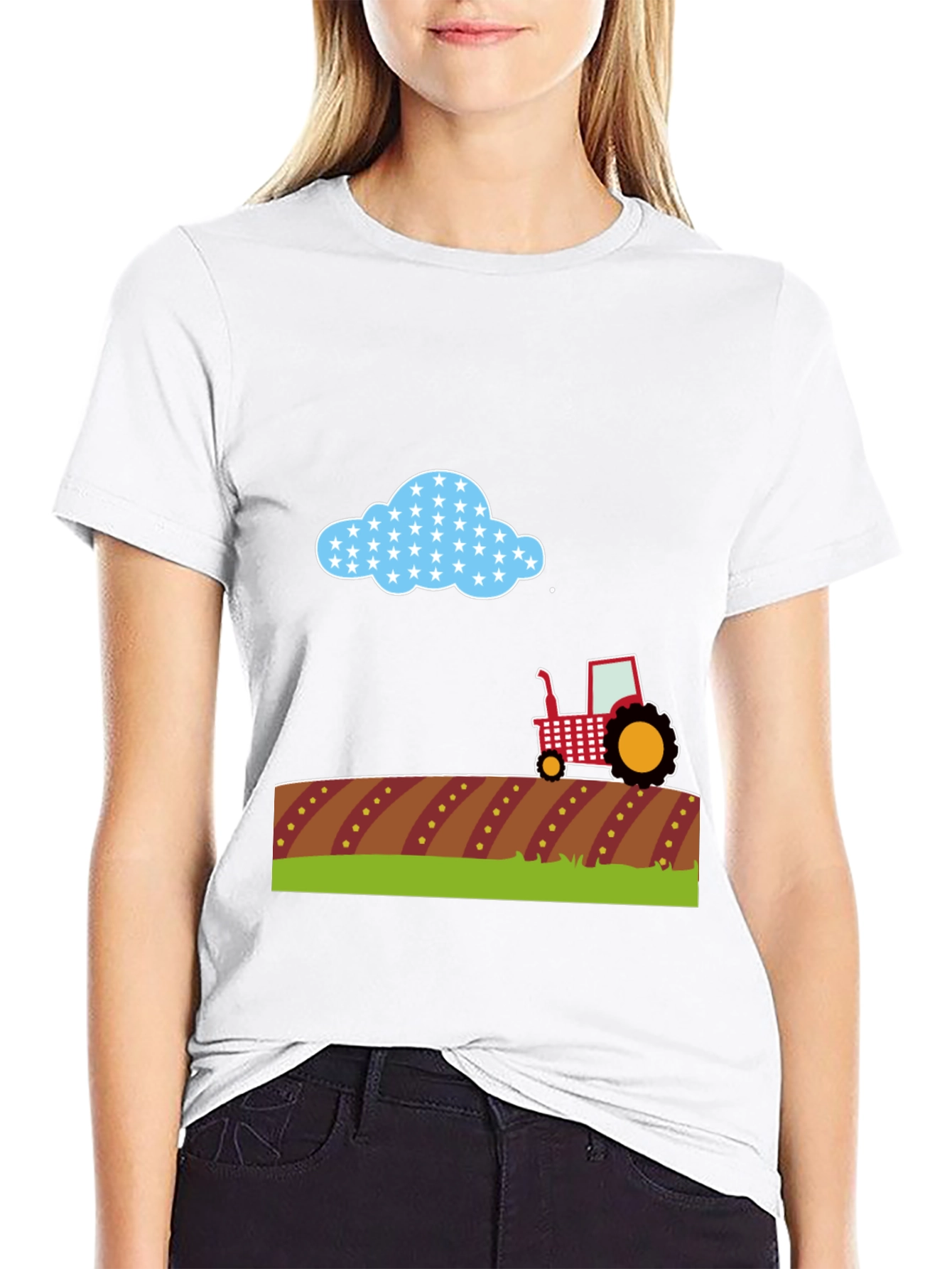 Farm Tractor Graphic Tee - Country Style