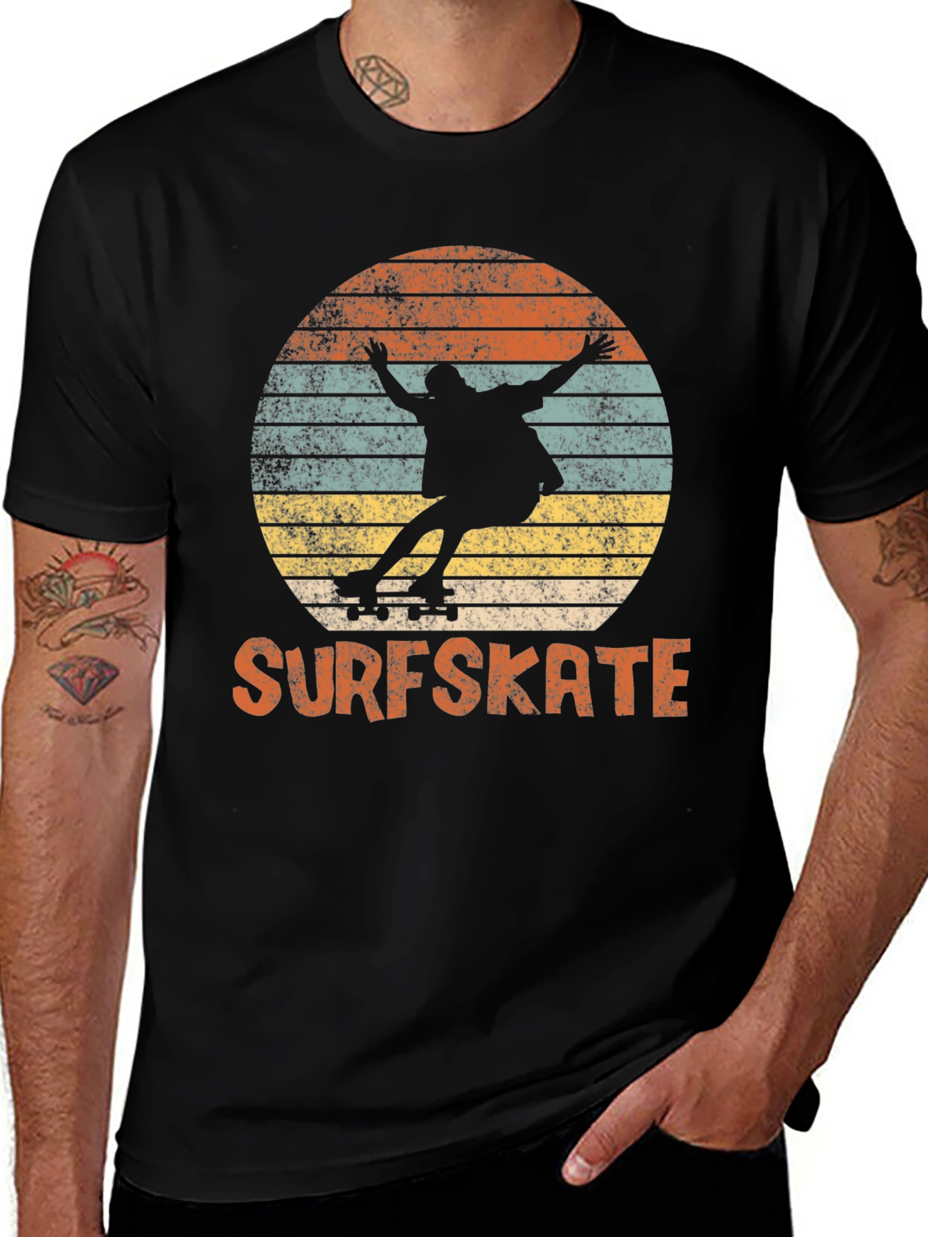 Surfskate Retro Sunset T-Shirt