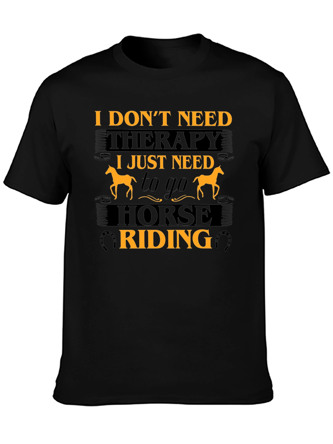Horse Riding Therapy Graphic T-Shirt