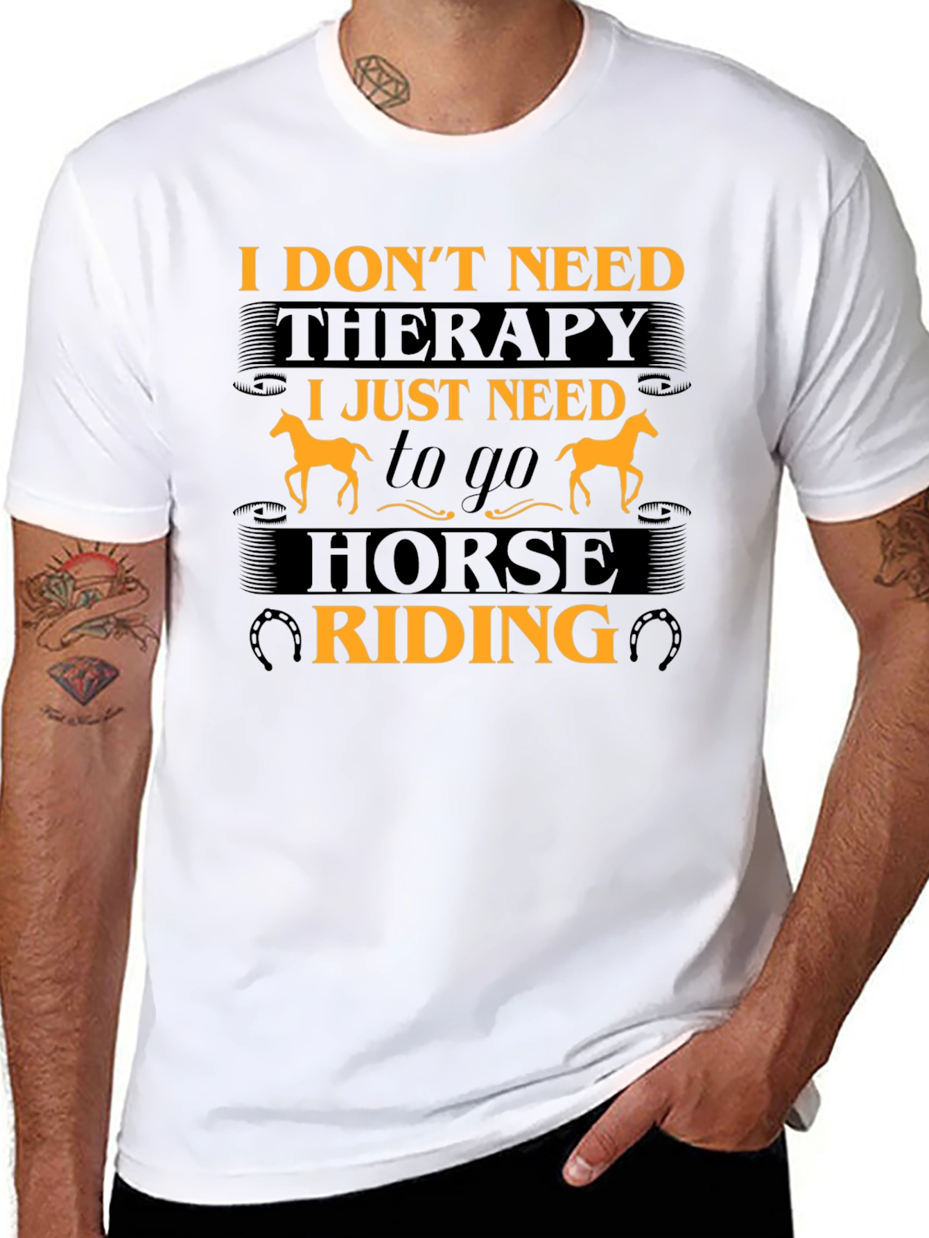 Horse Riding Therapy Graphic T-Shirt