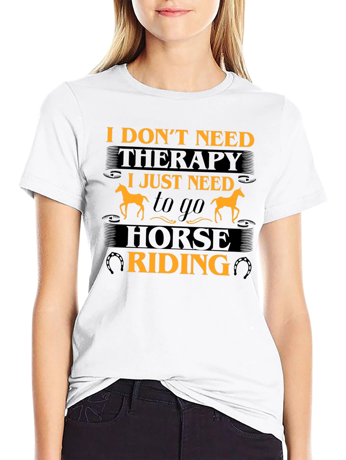 Horse Riding Therapy Graphic T-Shirt