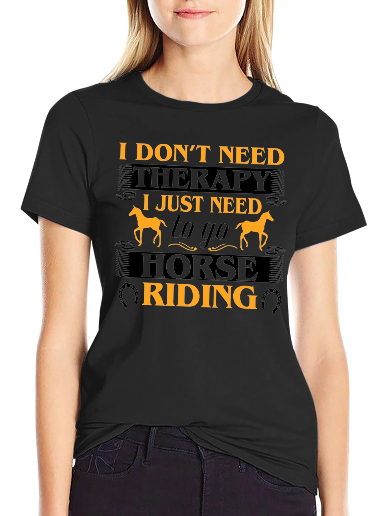 Horse Riding Therapy Graphic T-Shirt