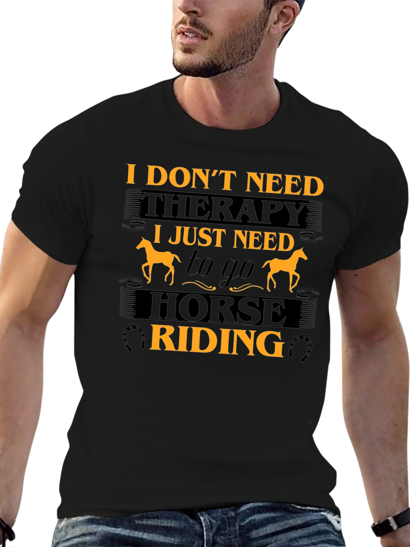 Horse Riding Therapy Graphic T-Shirt