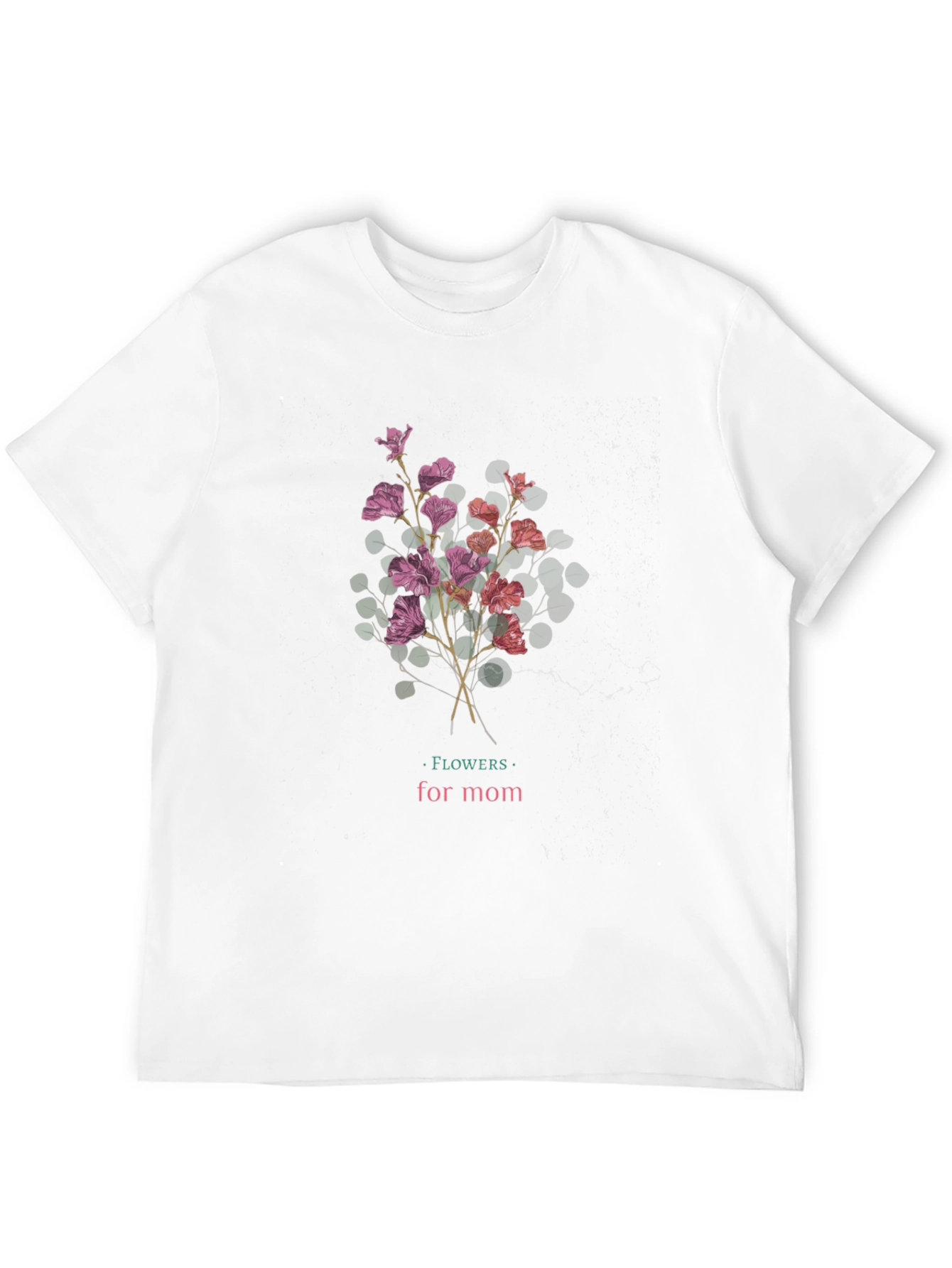 Flowers for Mom Graphic Tee - Black