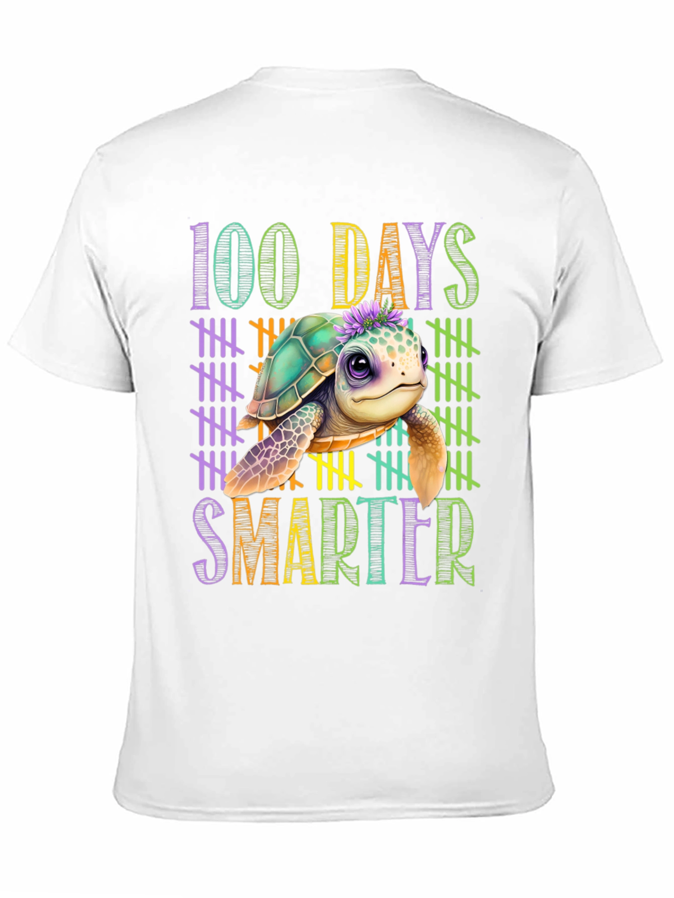 100 Days Smarter Turtle T-Shirt