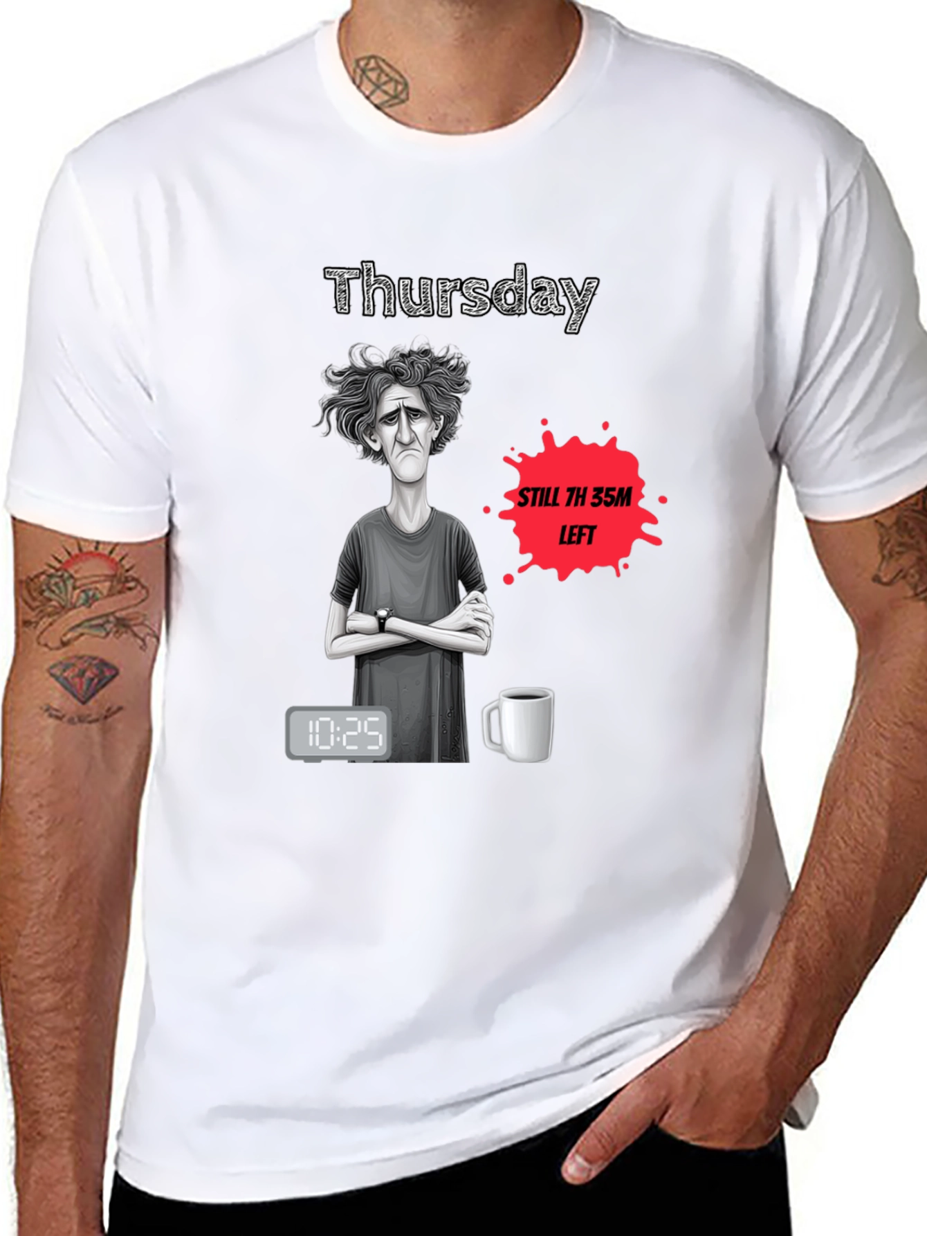 Thursday T-Shirt - Humorous Weary Design