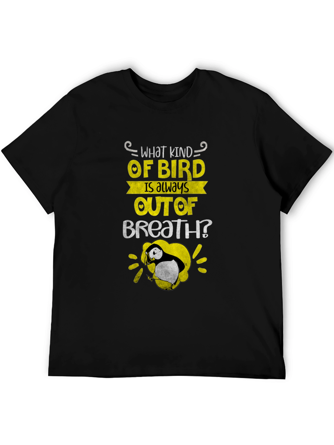 Out of Breath Puffin Joke T-Shirt