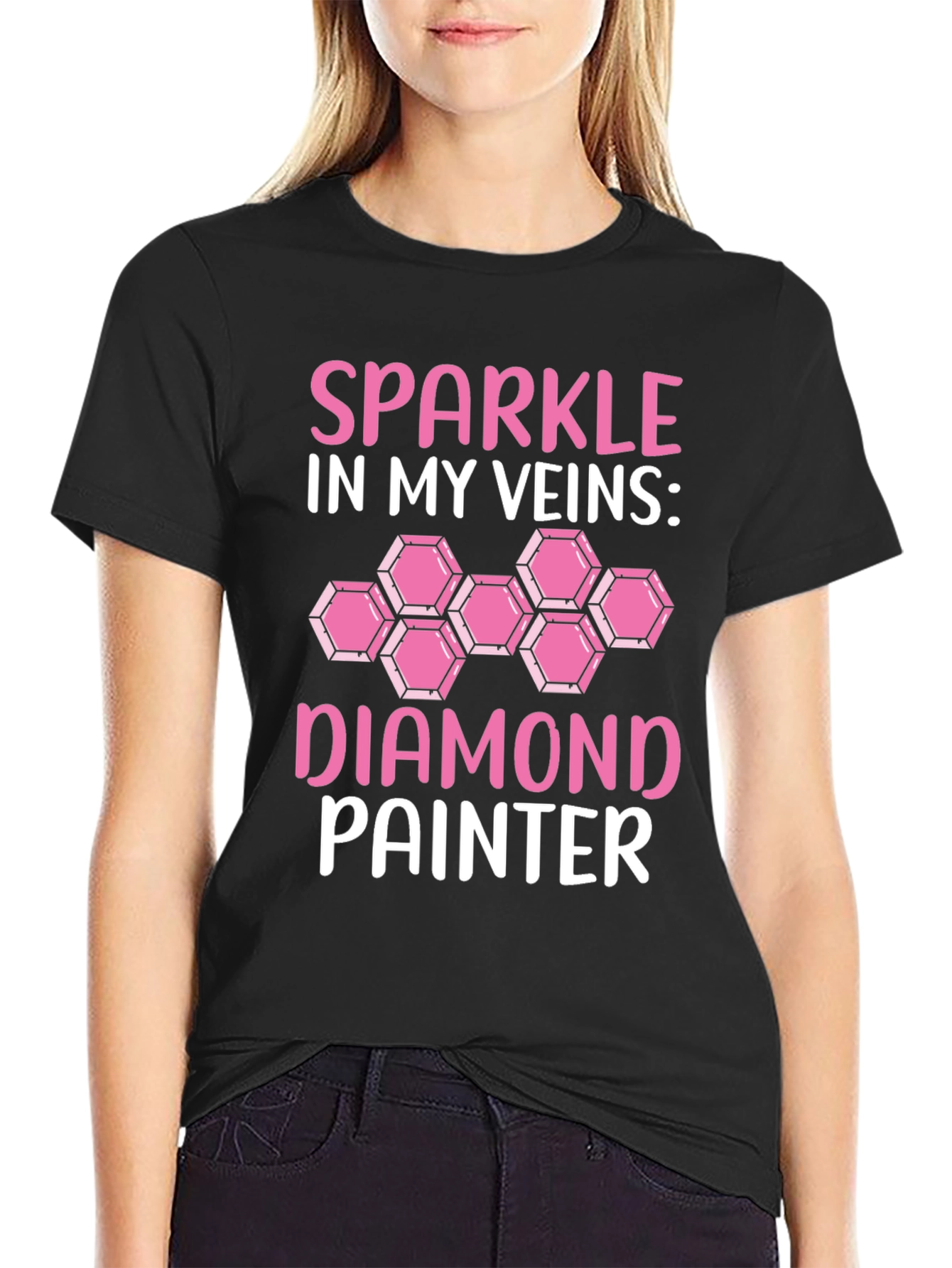 Sparkle in My Veins Diamond Painting T-Shirt