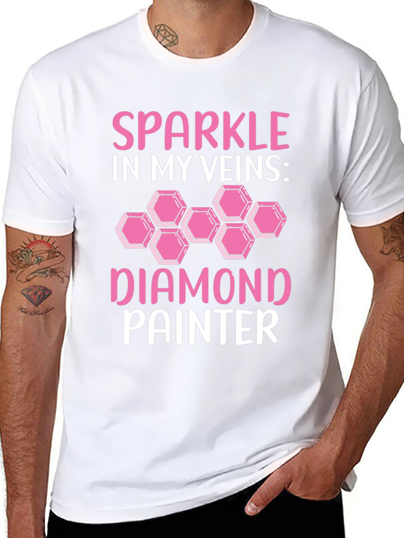 Sparkle in My Veins Diamond Painting T-Shirt