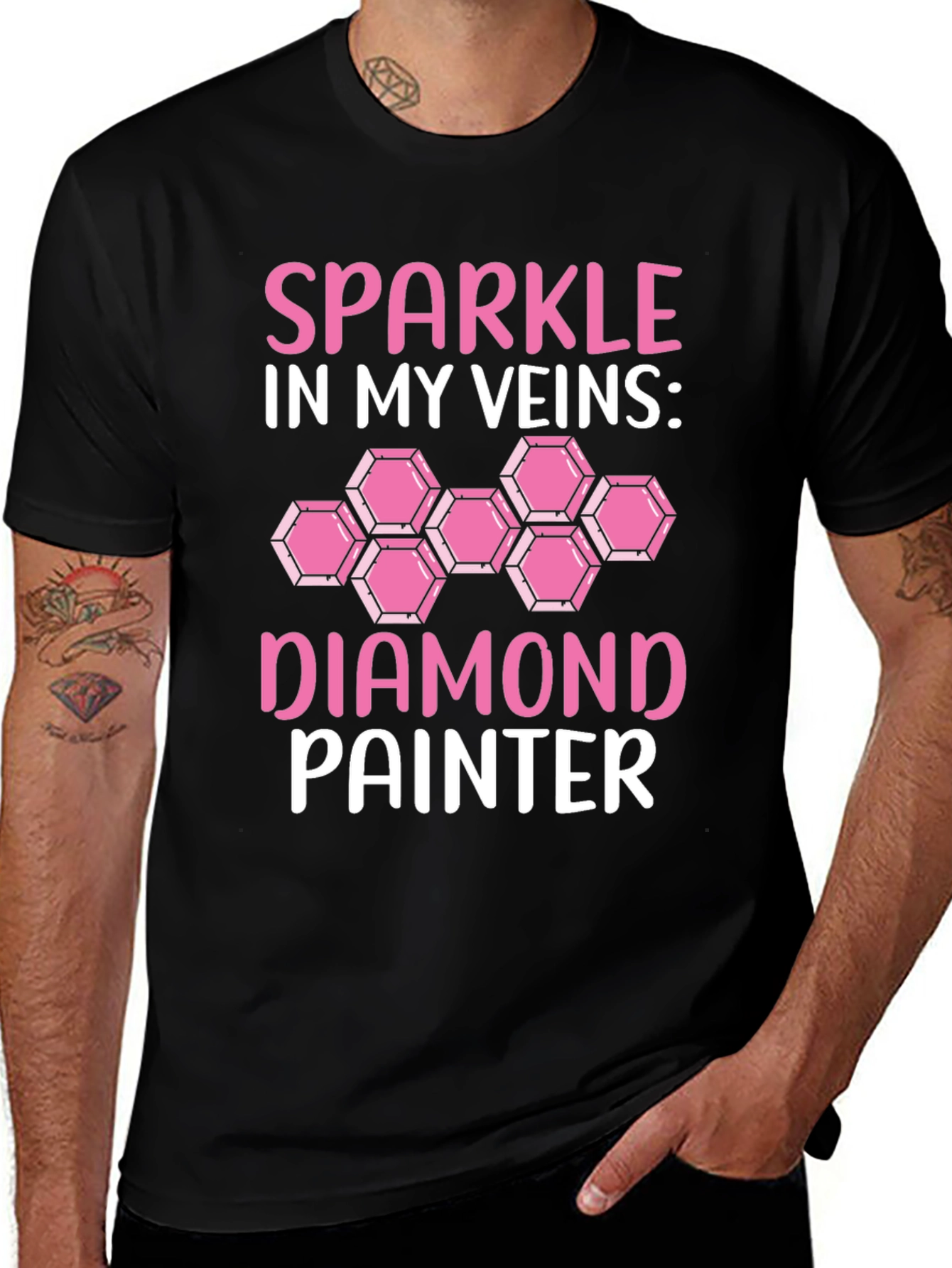 Sparkle in My Veins Diamond Painting T-Shirt