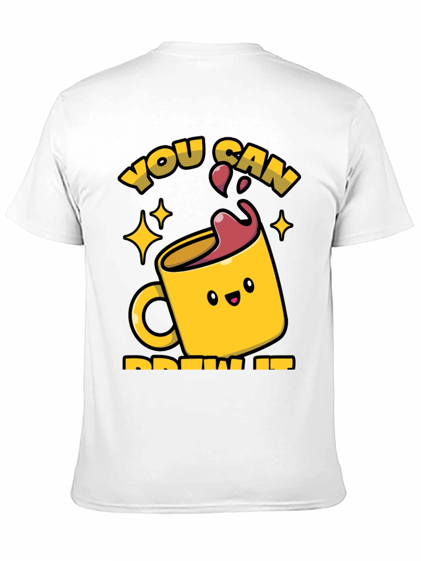 Brew It! Black Graphic Tee for Coffee Lovers
