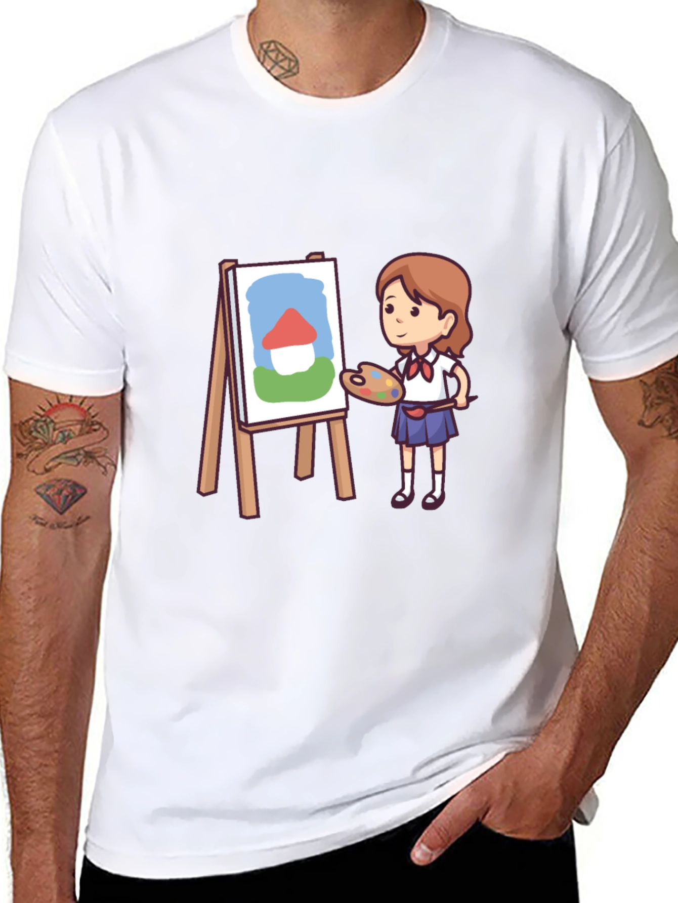 Artist Girl Graphic T-Shirt