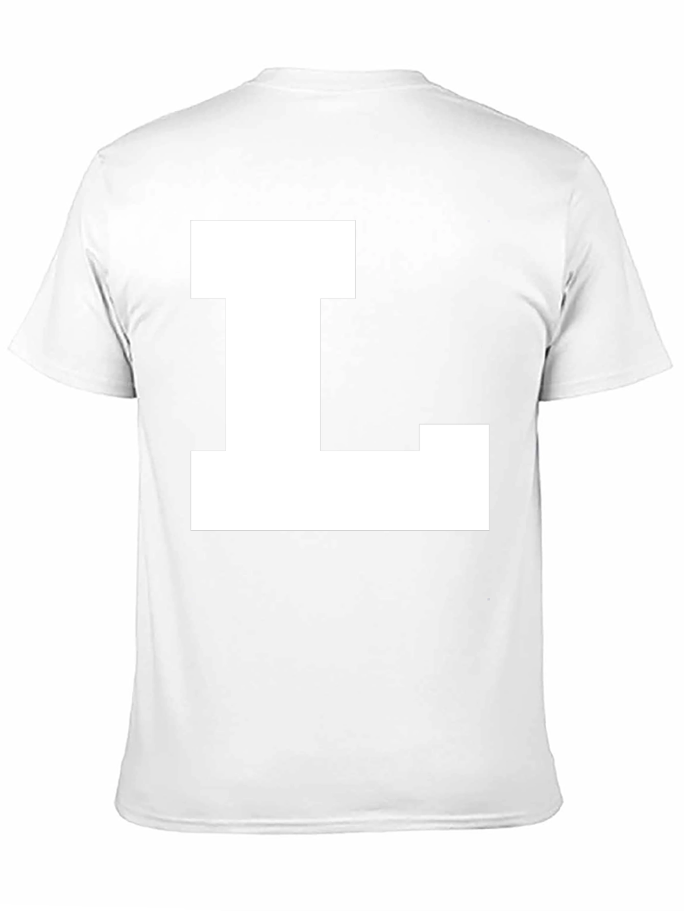 Bold Letter L Graphic Tee - Black