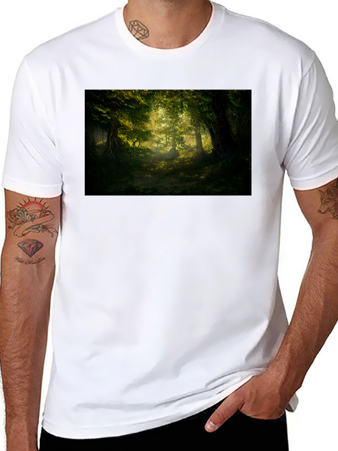 Enchanted Forest Graphic Tee - Nature Lovers Shirt